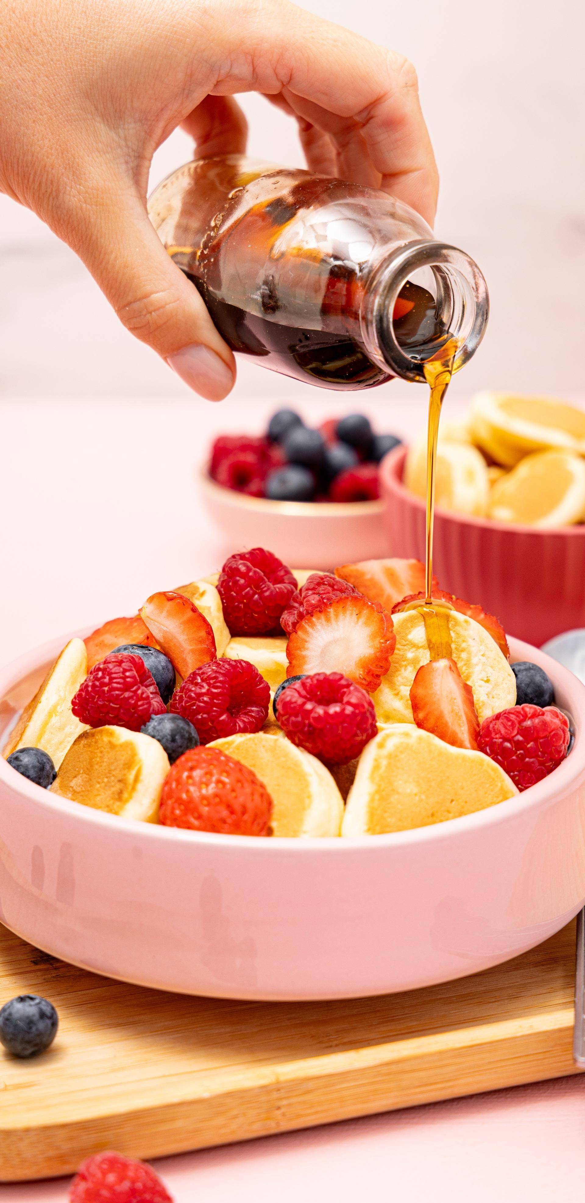 Mini pancakes aux crevettes et échalote - Recette Poêles et Casseroles | Tefal