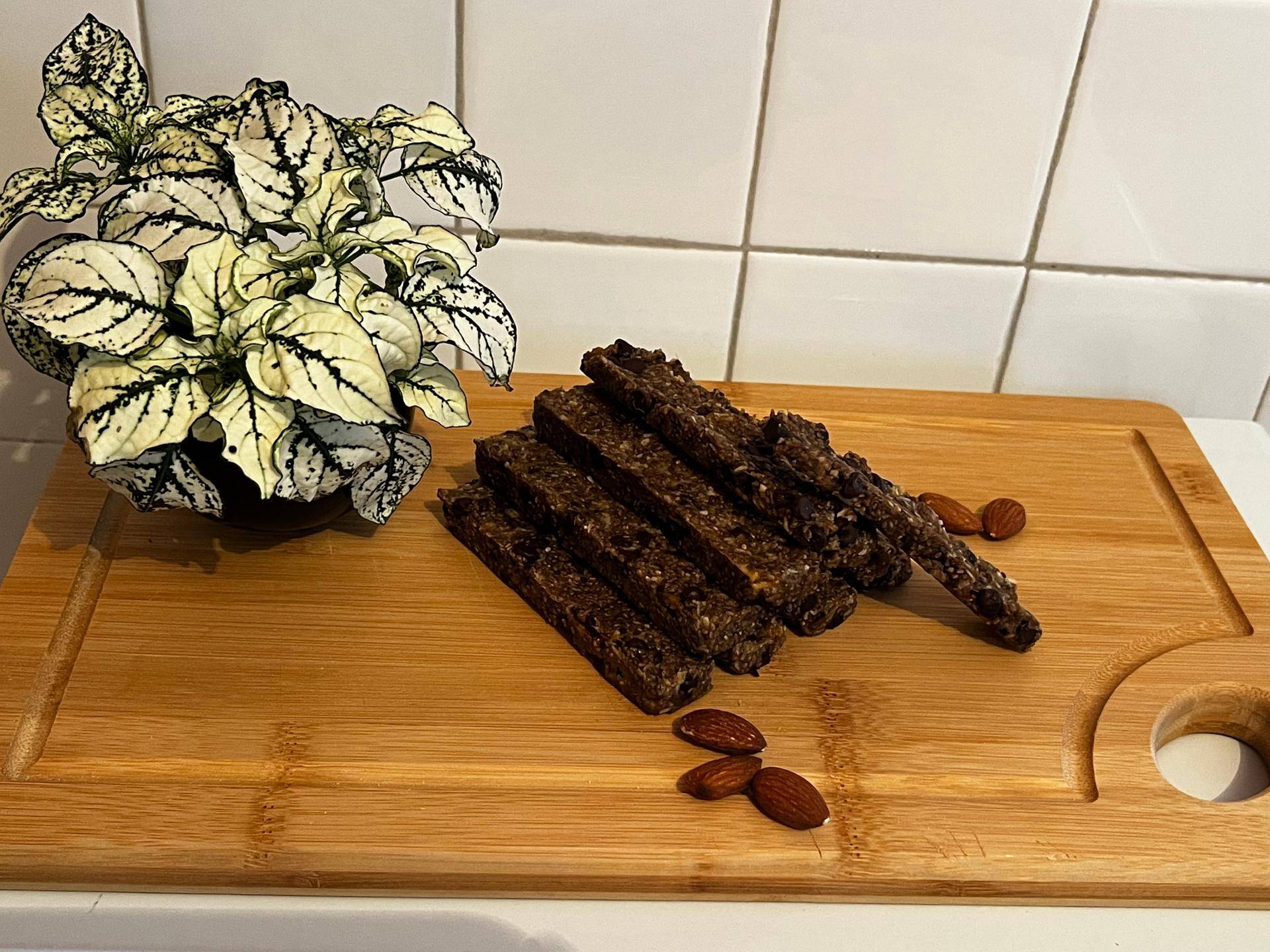 Barres de céréales banane-pépites choco & graines de chia. - Recette Cake Factory | Tefal