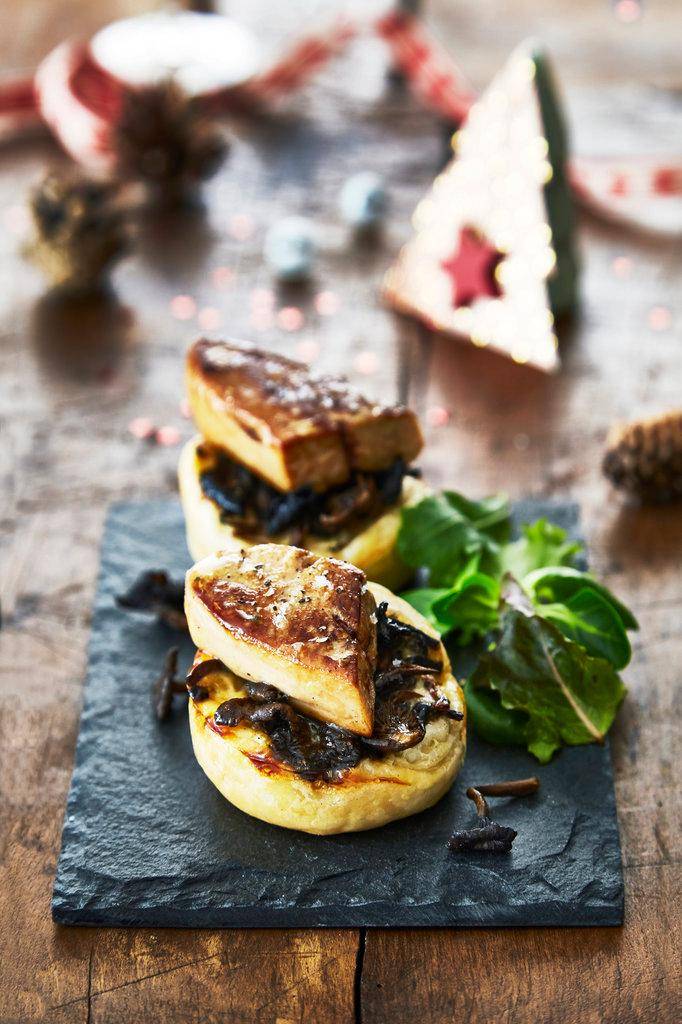 Tarte aux champignons et foie gras poêlé - Recette Cake Factory | Tefal