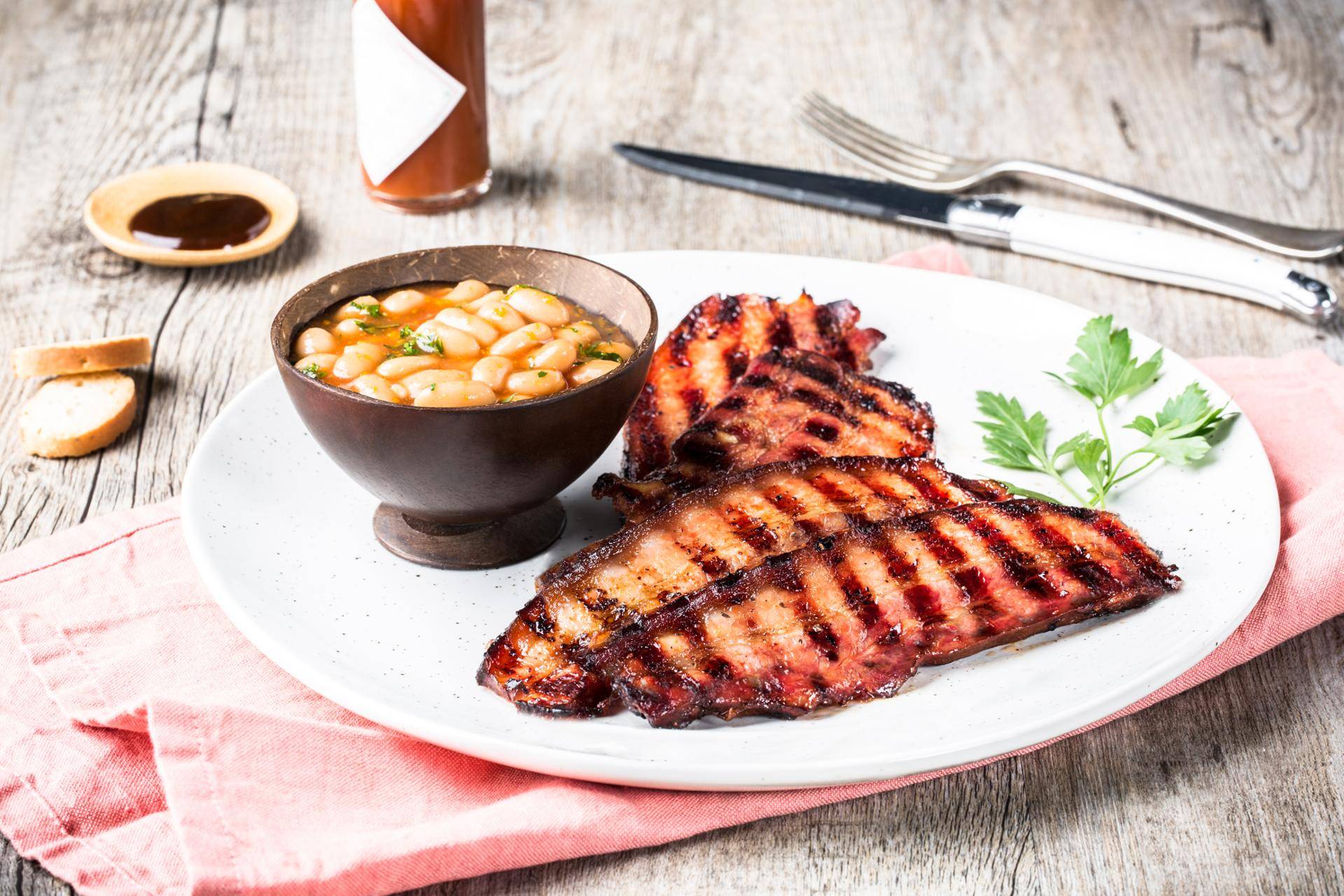 Poitrine de porc sauce barbecue - Recette OptiGrill XL | Tefal