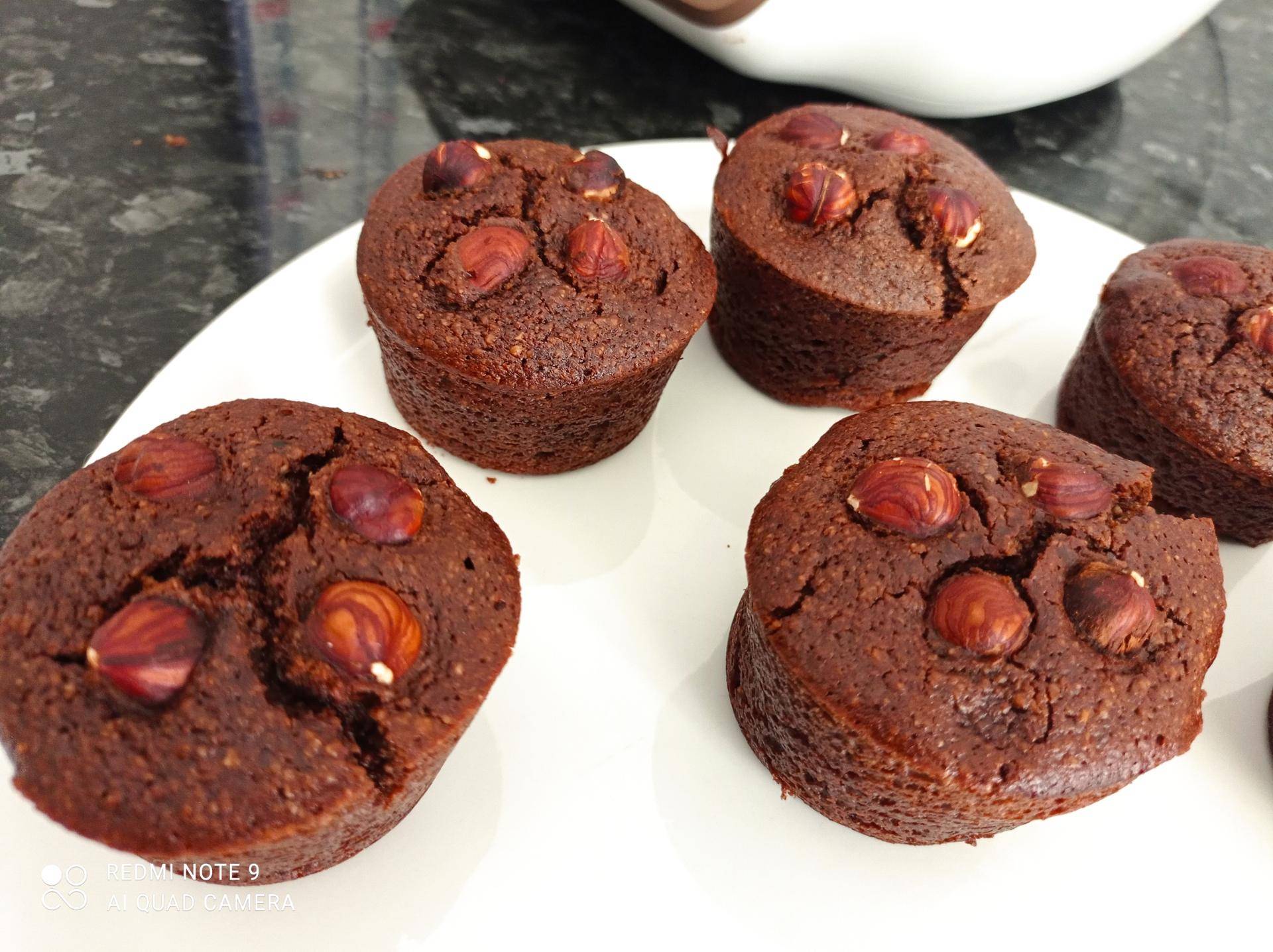 Muffins chocolat noisettes - Recette Cake Factory