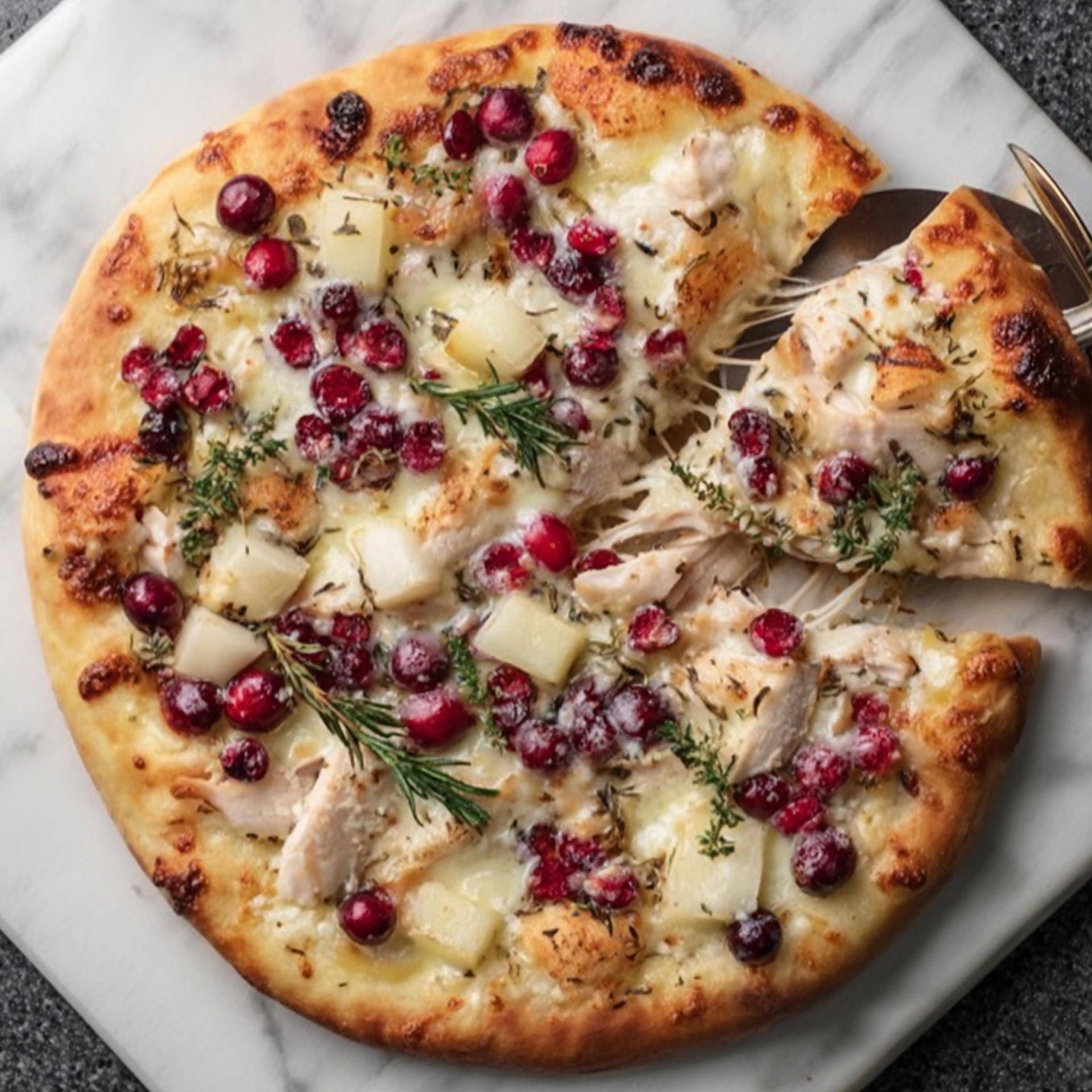 Pizza à la dinde, camembert et canneberges - Recette Pizza Pronto | Tefal