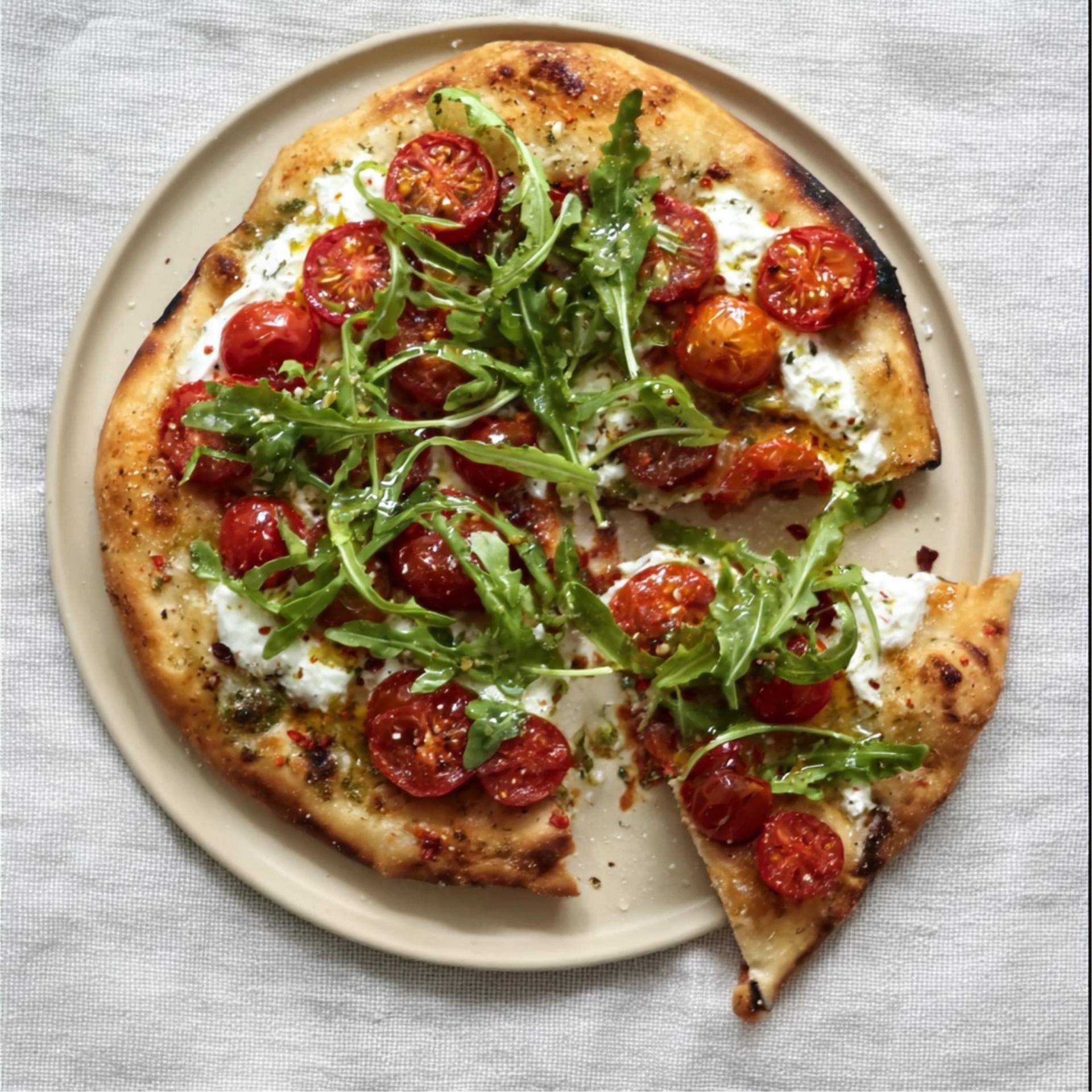 Pizza caprese à la burrata, miel et piment - Recette Pizza Pronto | Tefal
