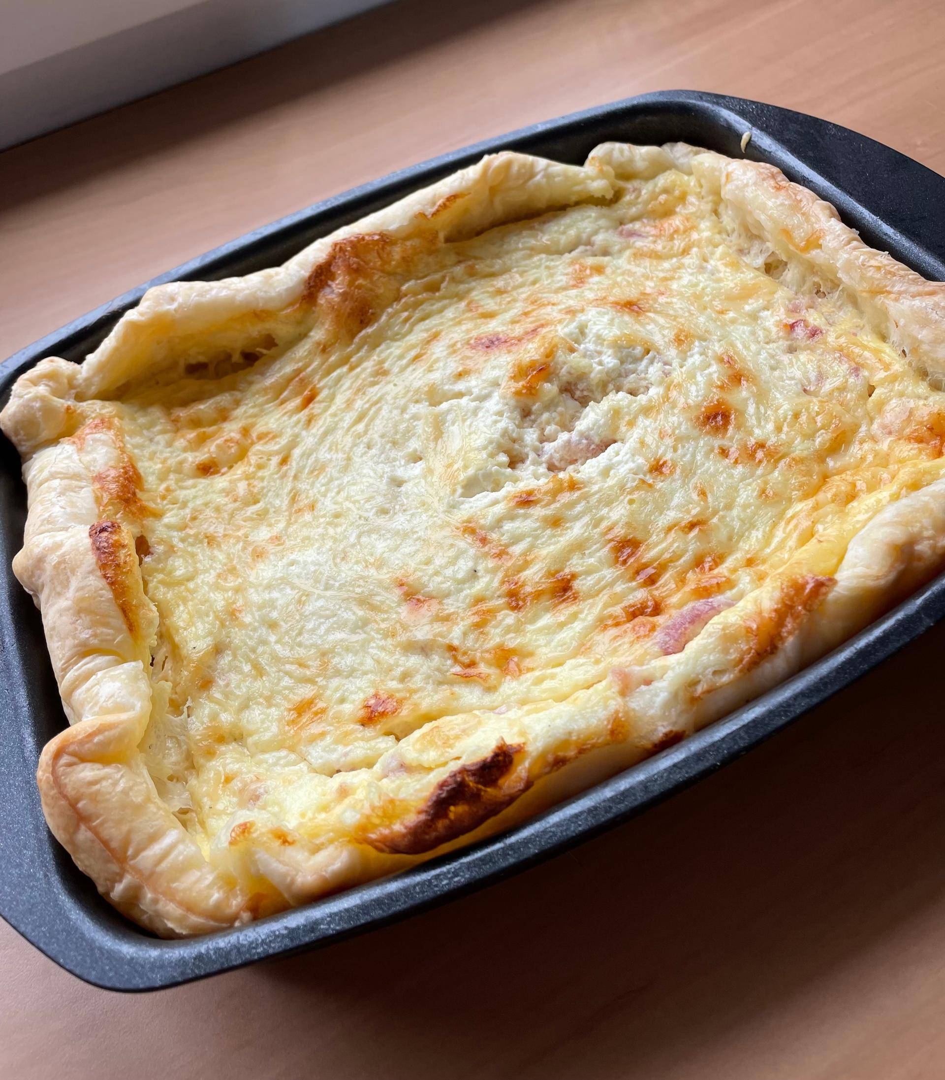 Quiche lorraine AVEC pâte - Recette Cake Factory Délices | Tefal