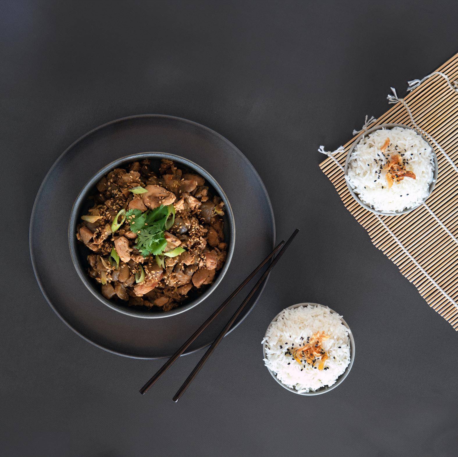 Poulet et aubergines Teriyaki - Recette Poêles et Casseroles | Tefal