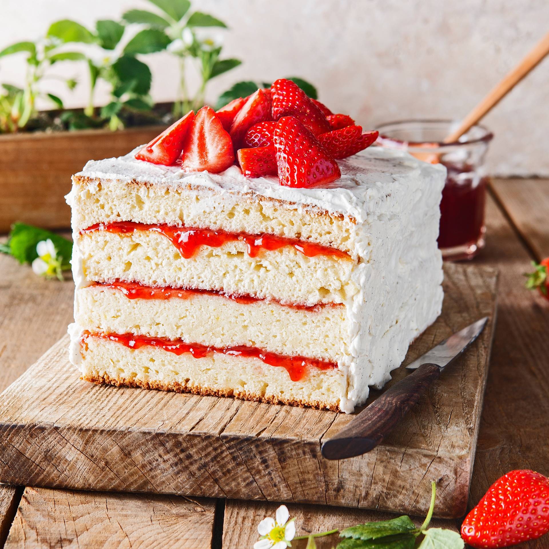 Layercake aux fraises - Recette Cake Factory | Tefal