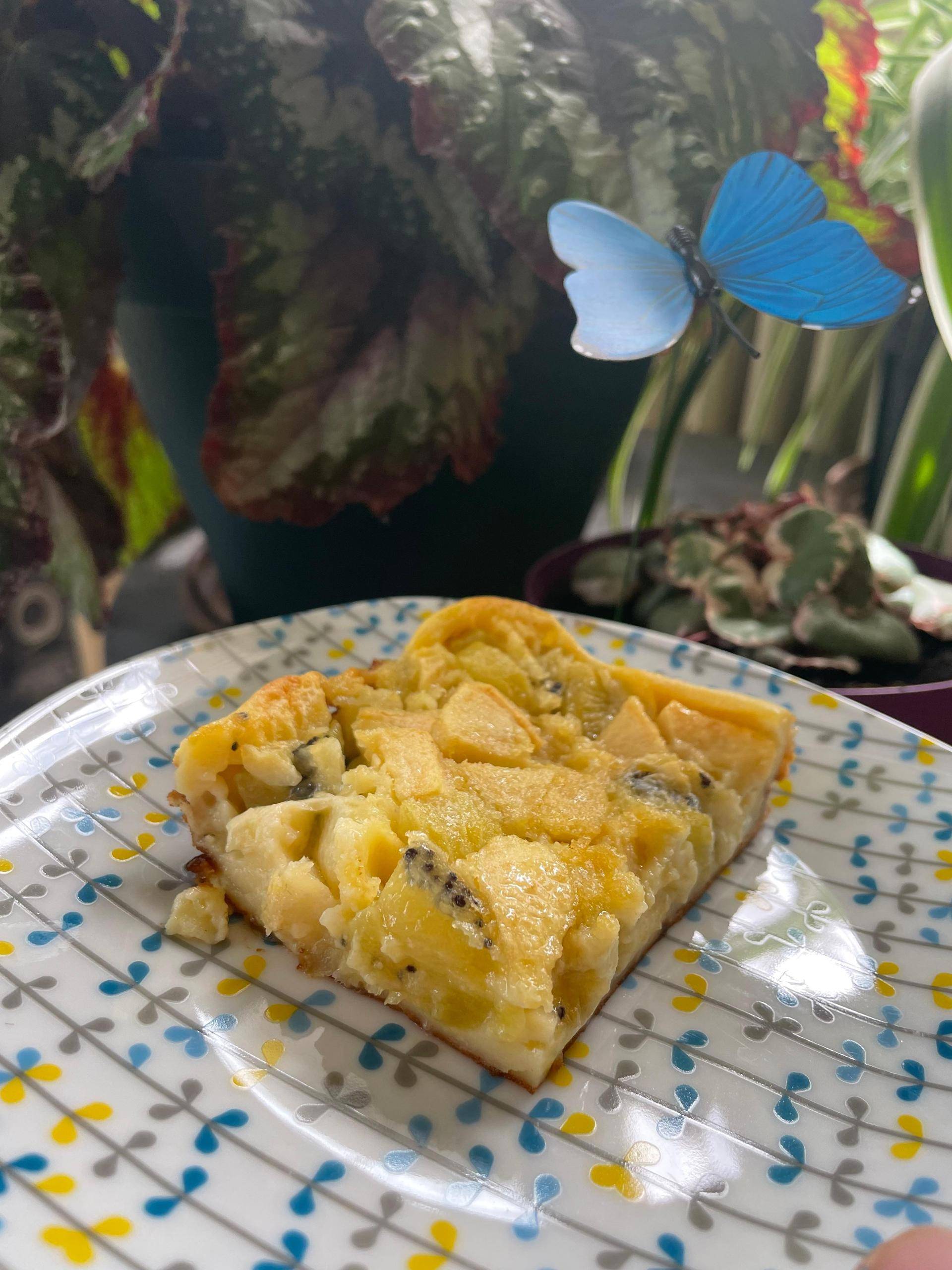 Clafoutis kiwis et pommes - Recette Cake Factory | Tefal
