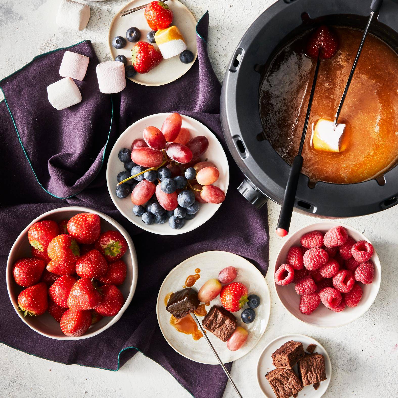 Fondue caramel au beurre salé - Recette Raclettes fondues pierrades | Tefal