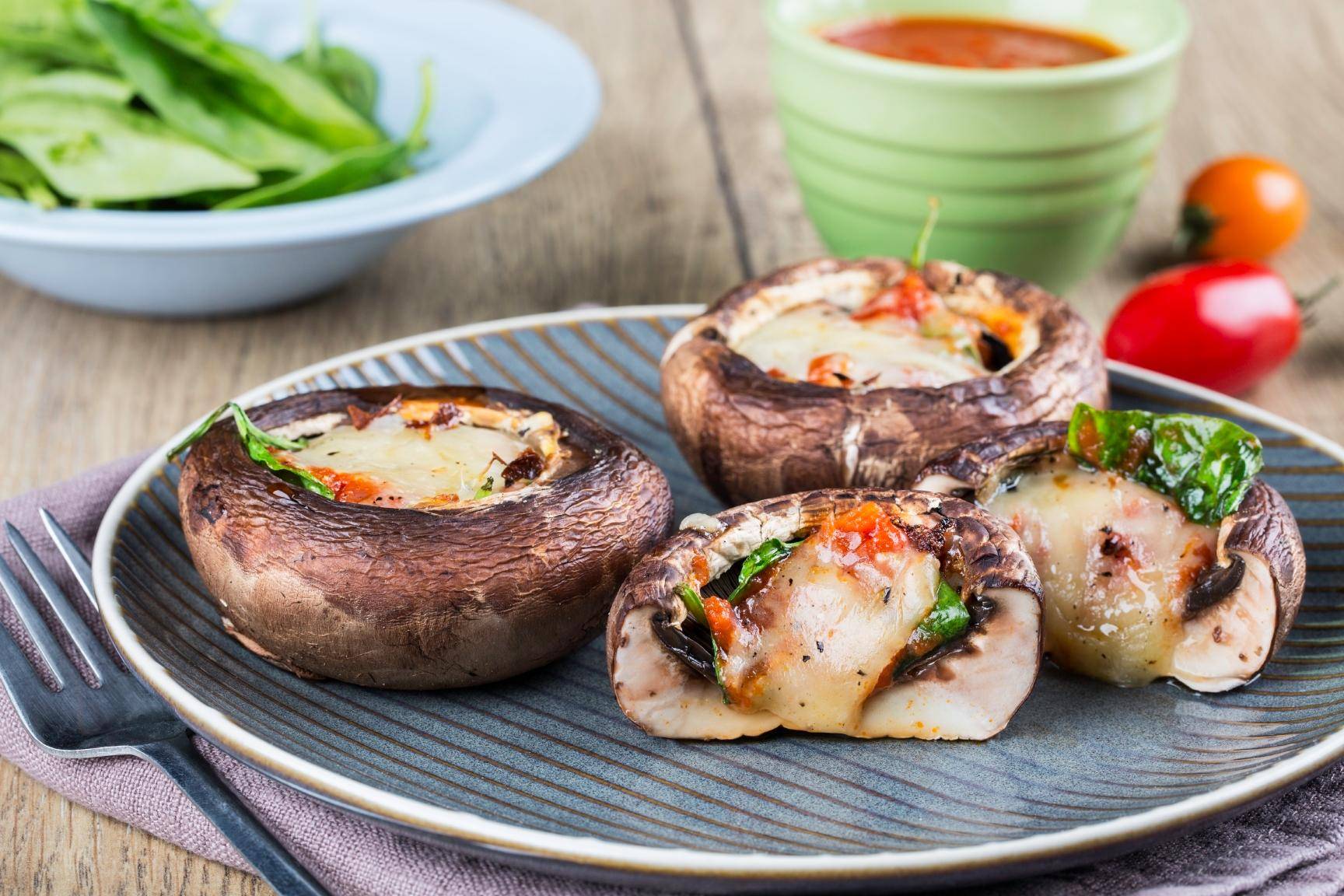 Champignons portobello farcis façon pizza - Recette Optigrill Elite | Tefal