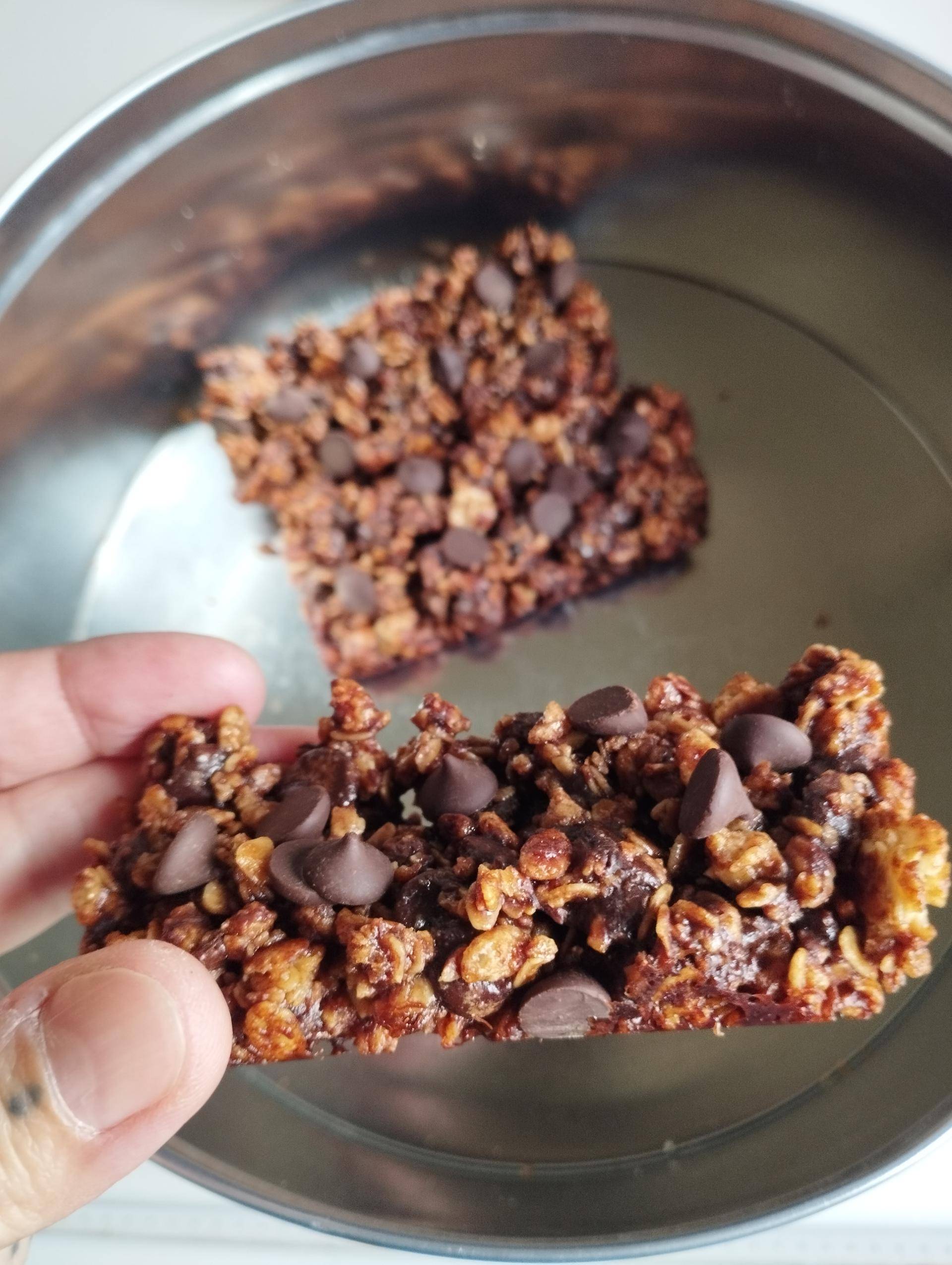 Barres céréales muesli pépites de chocolat - Recette Cake Factory | Tefal