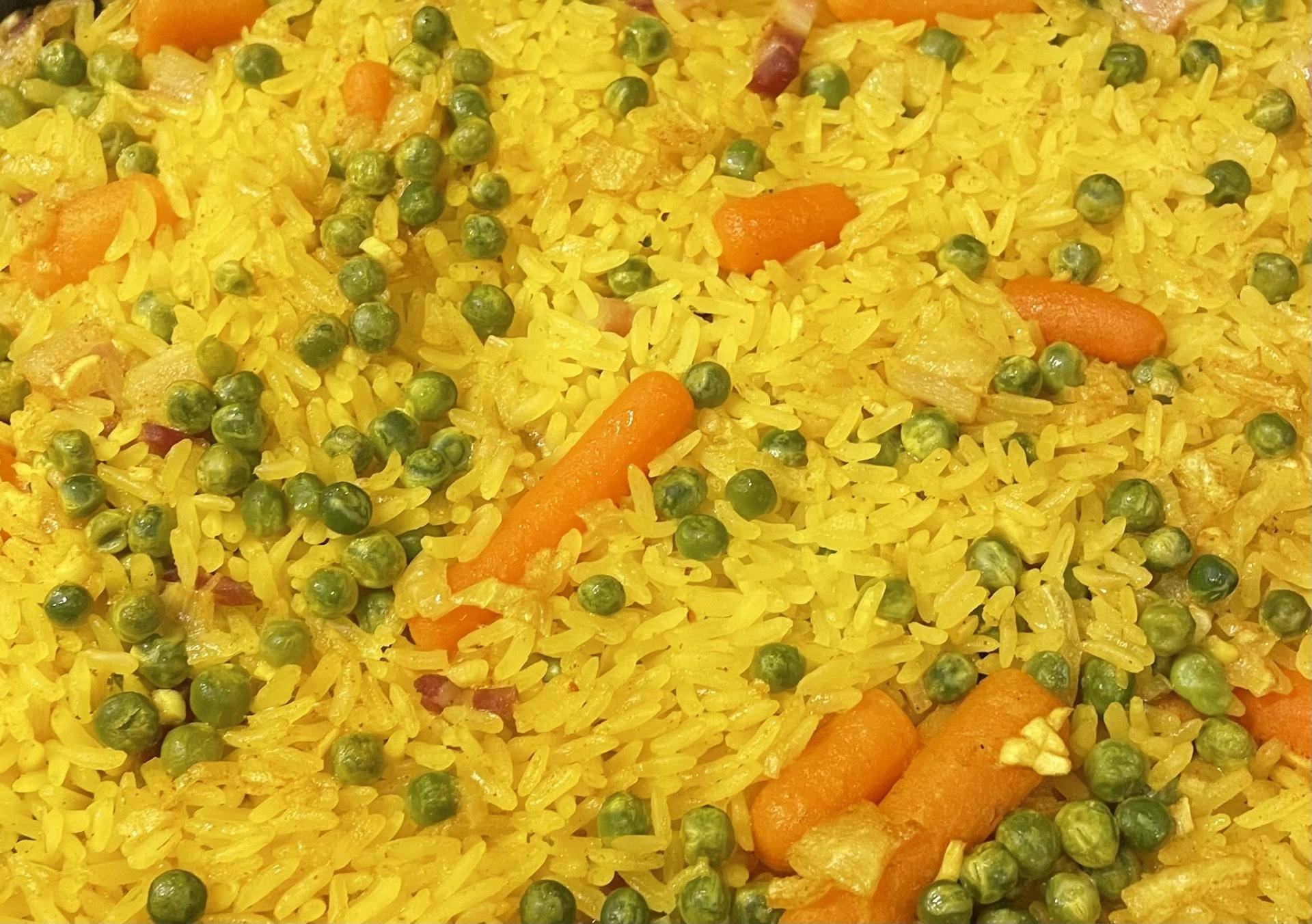 Riz au safran petit poids carottes - Recette Cake Factory Délices | Tefal