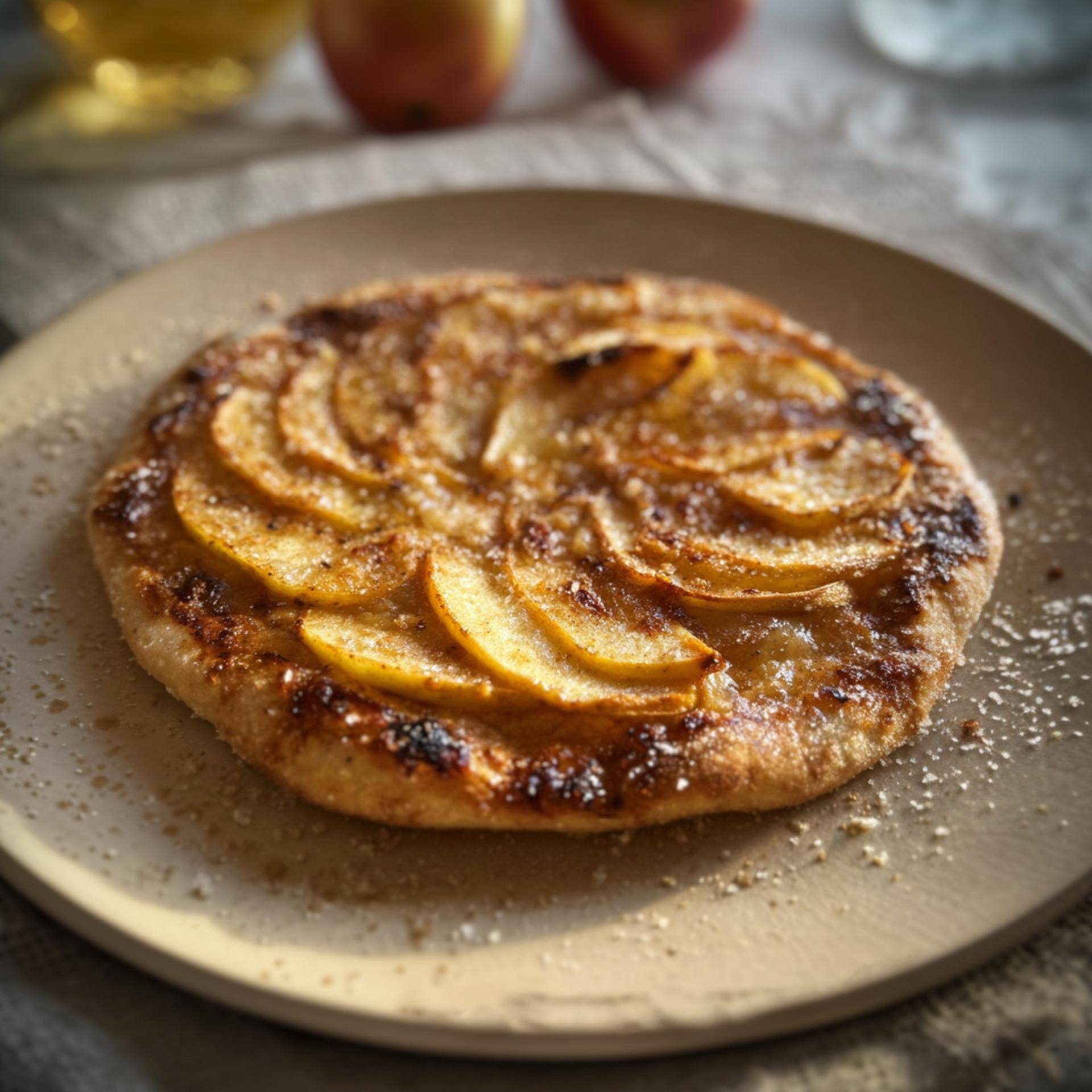 Pizza aux pommes caramélisées - Recette Electric Pizza oven | Tefal