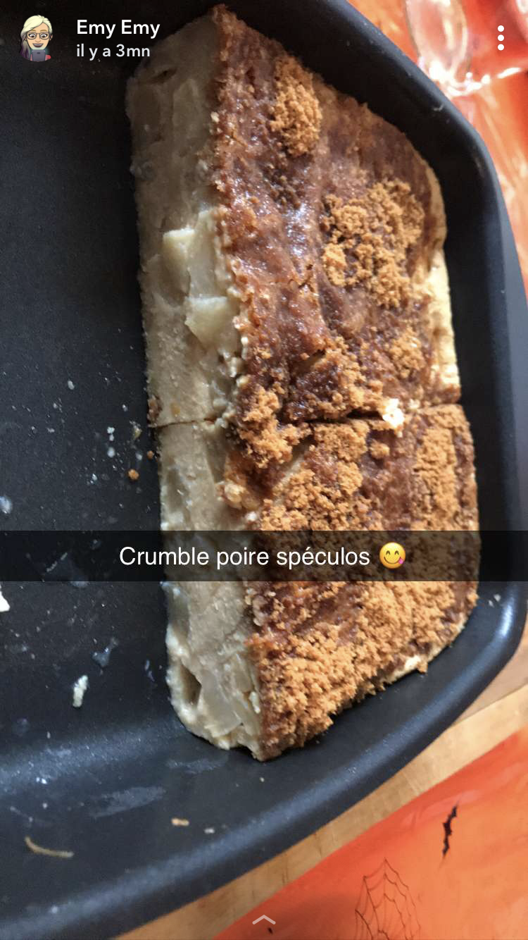 Crumble poire spéculos - Recette Cake Factory | Tefal