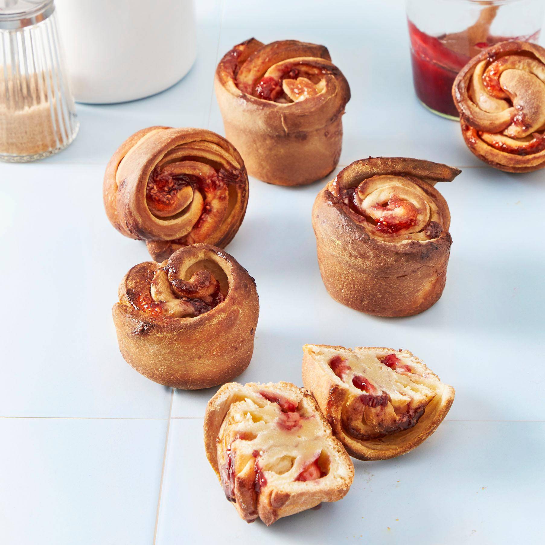 Cruffins à la framboise - Recette Cake Factory | Tefal