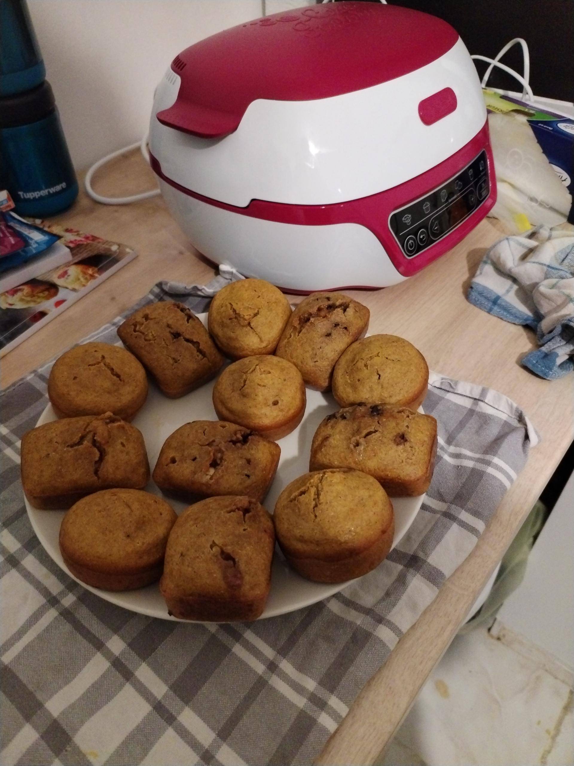 Muffins de patate douce et pépites de chocolat - Recette Cake Factory Délices | Tefal