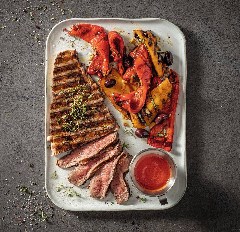 Gegrilde ribbetjes met chilisaus en zoetzure paprika - Recette OptiGrill 4in1 | Tefal