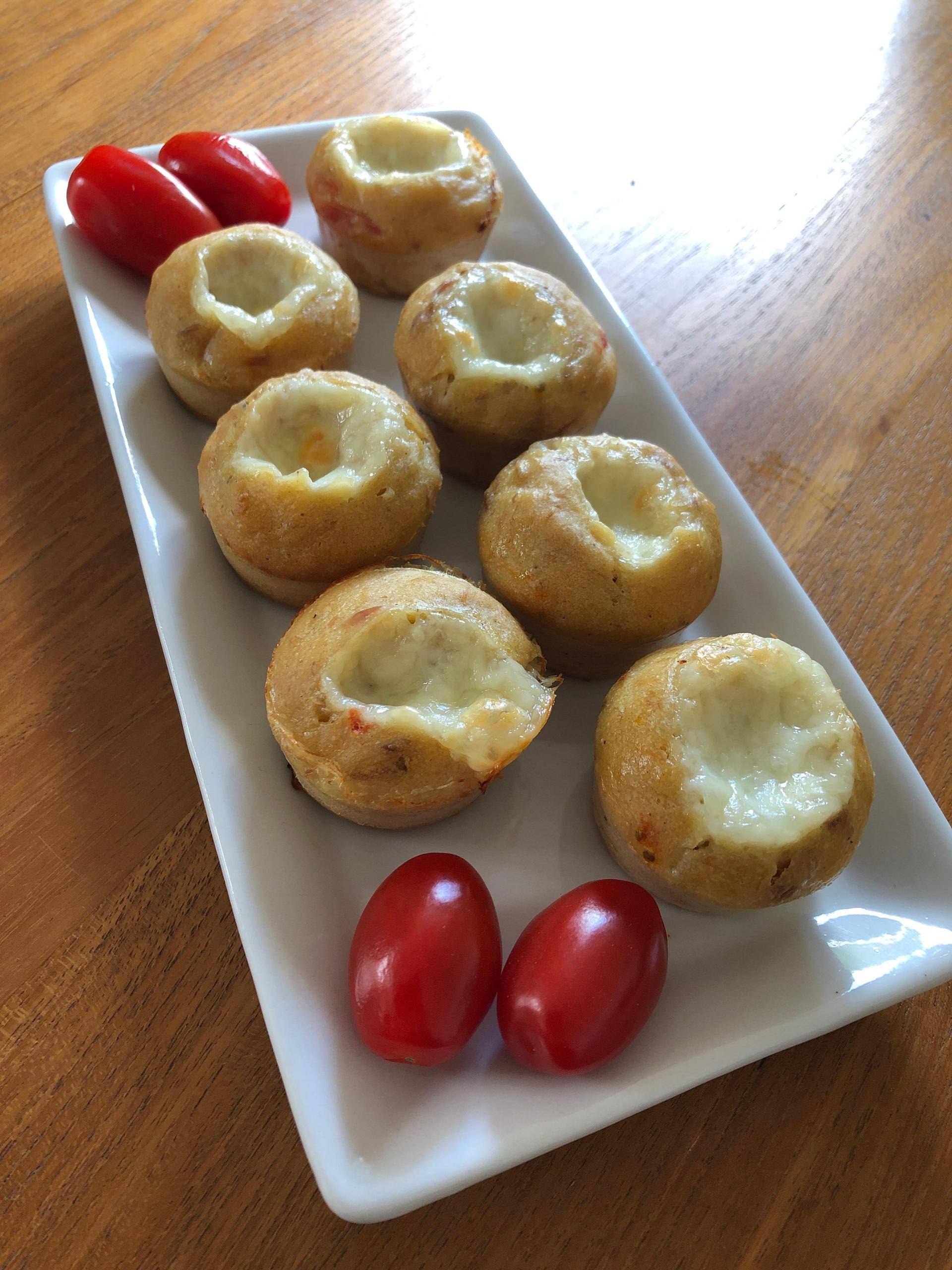Mini-muffins thon tomates mozzarella - Recette Cake Factory Délices | Tefal