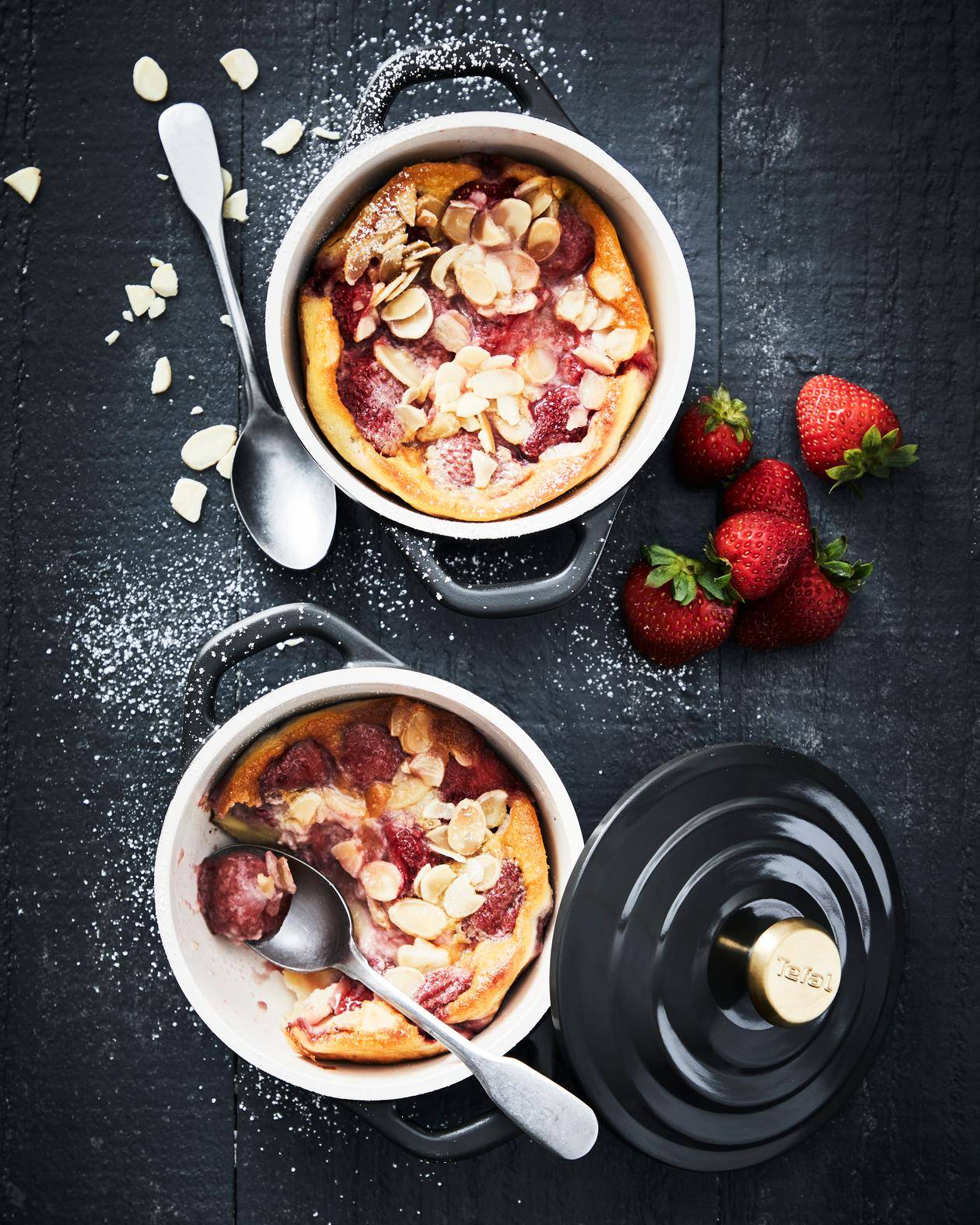 Clafoutis aux fraises - Recette Poêles et Casseroles | Tefal