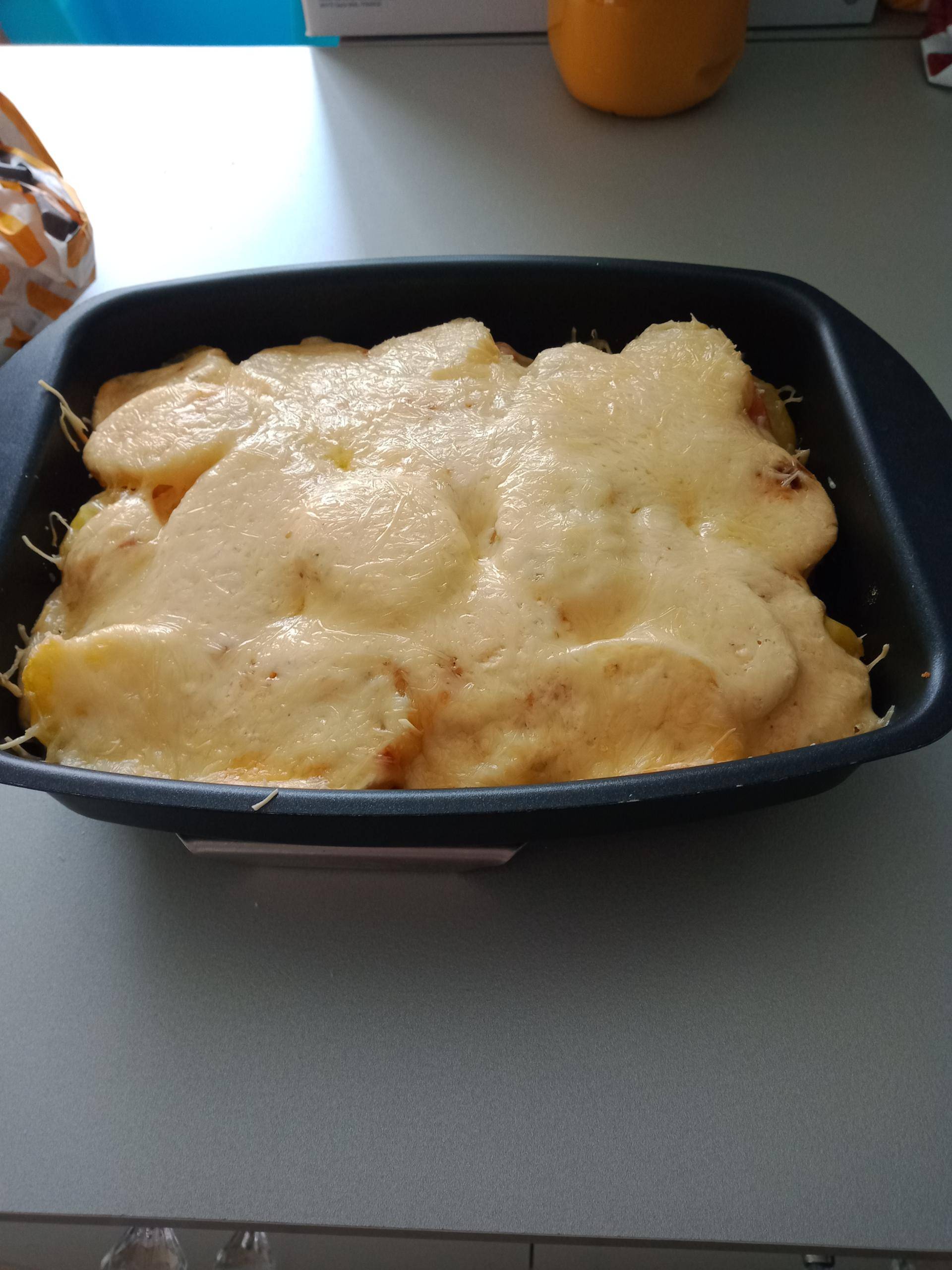 Gratin pommes de terre bacon - Recette Cake Factory | Tefal