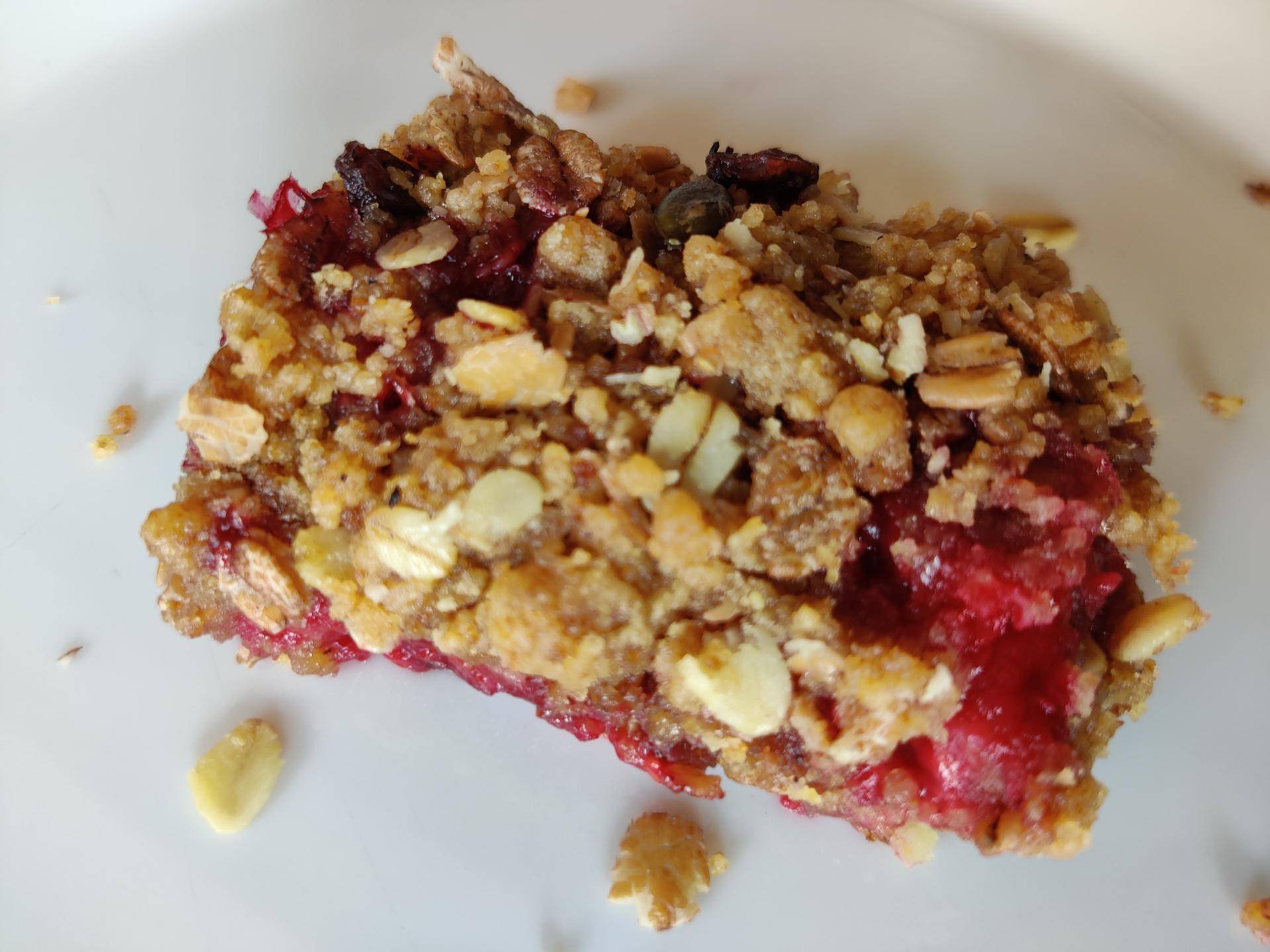 Crumble fruits et muesli - Recette Cake Factory | Tefal