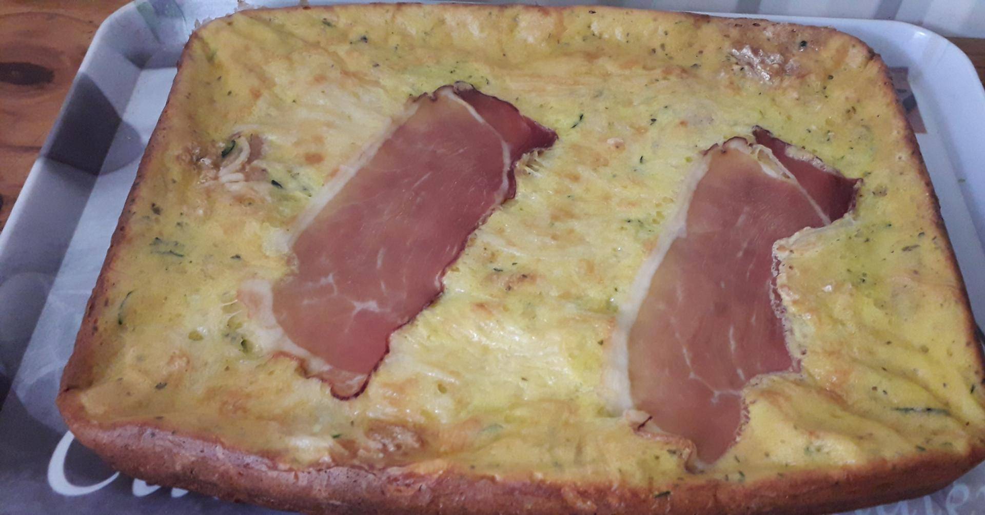 Cake courgettes,tartare et jambon cru - Recette Cake Factory | Tefal