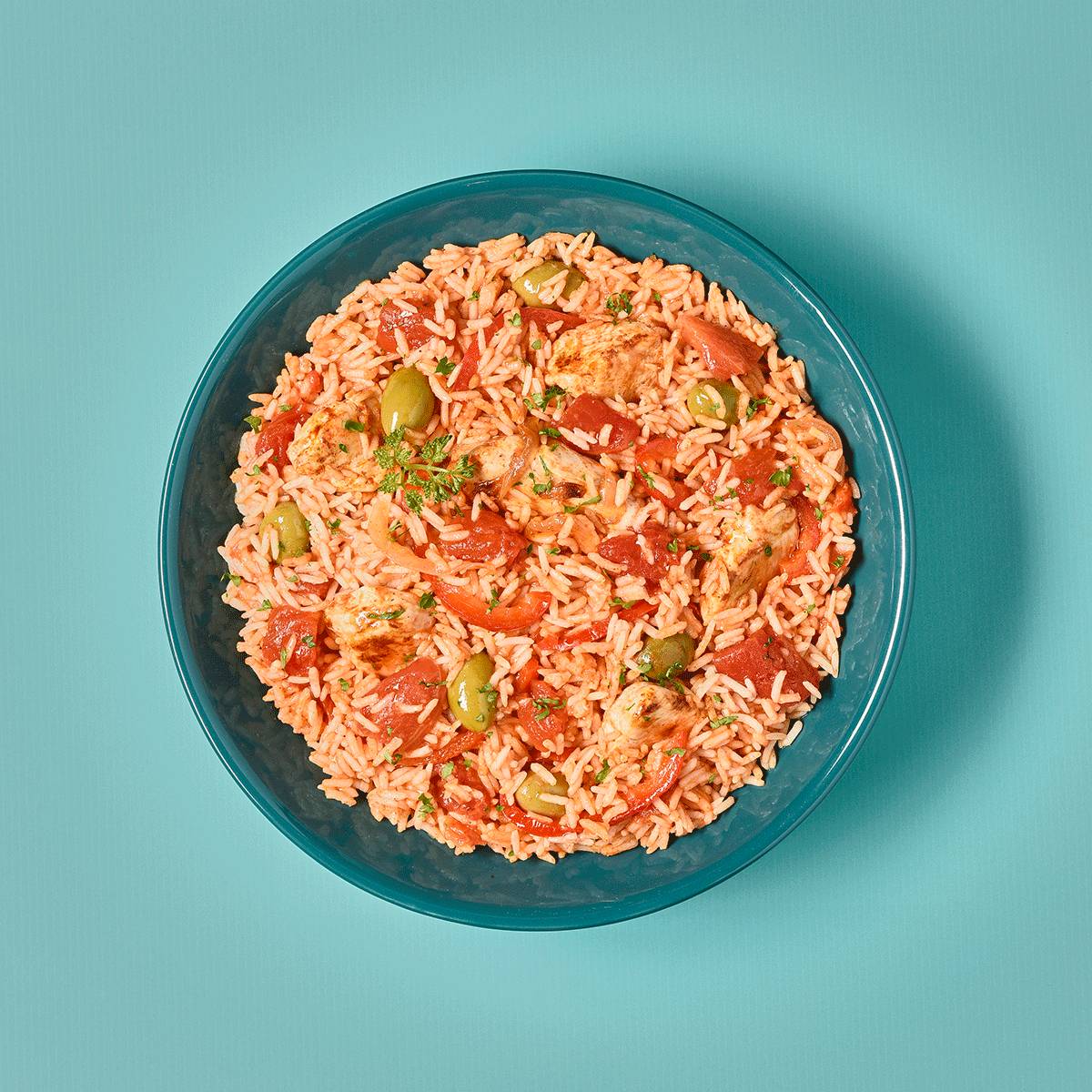 Riz au poulet et olives - Recette Poêles et Casseroles | Tefal