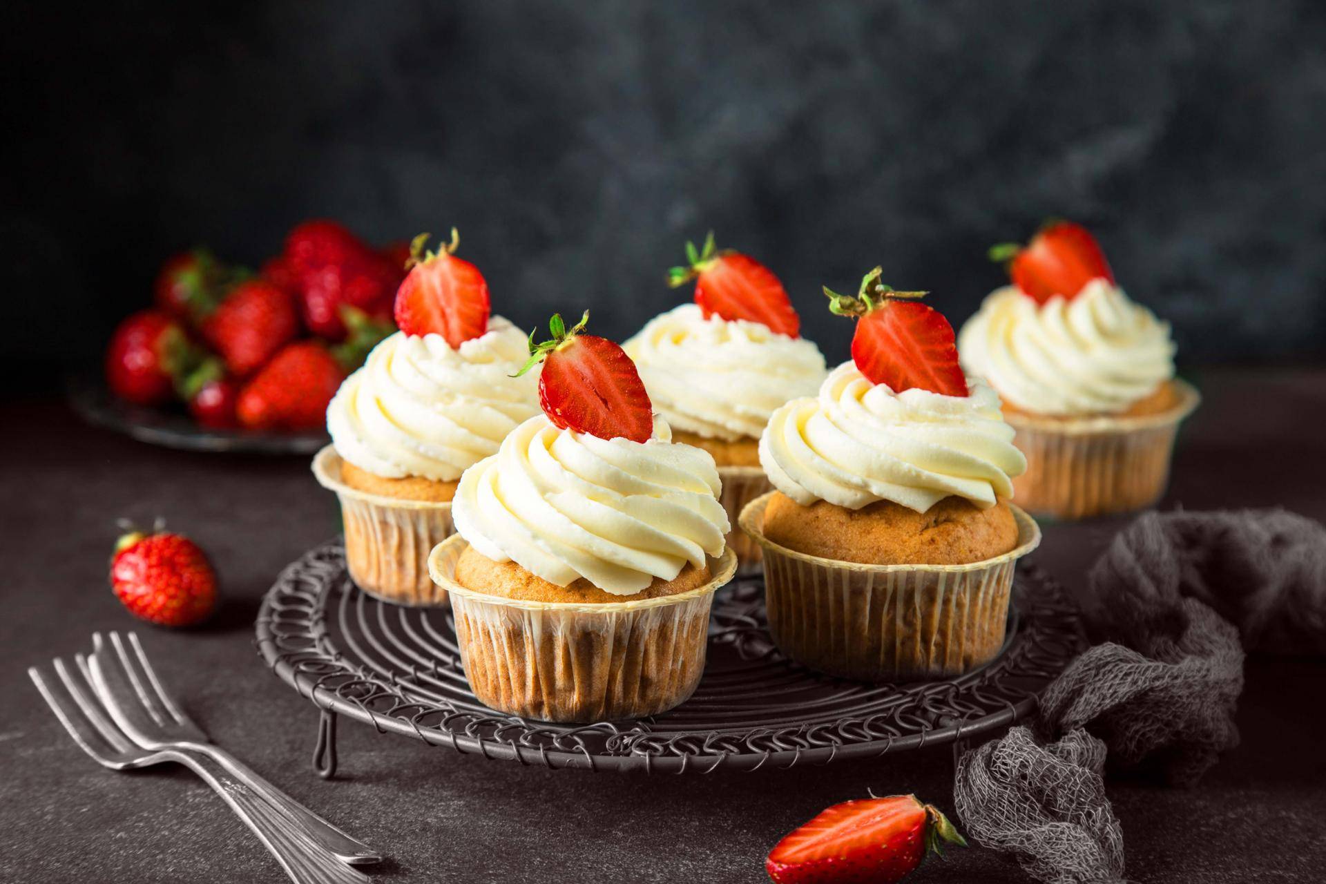 Cupcakes à la fraise - Recette Cake Factory | Tefal