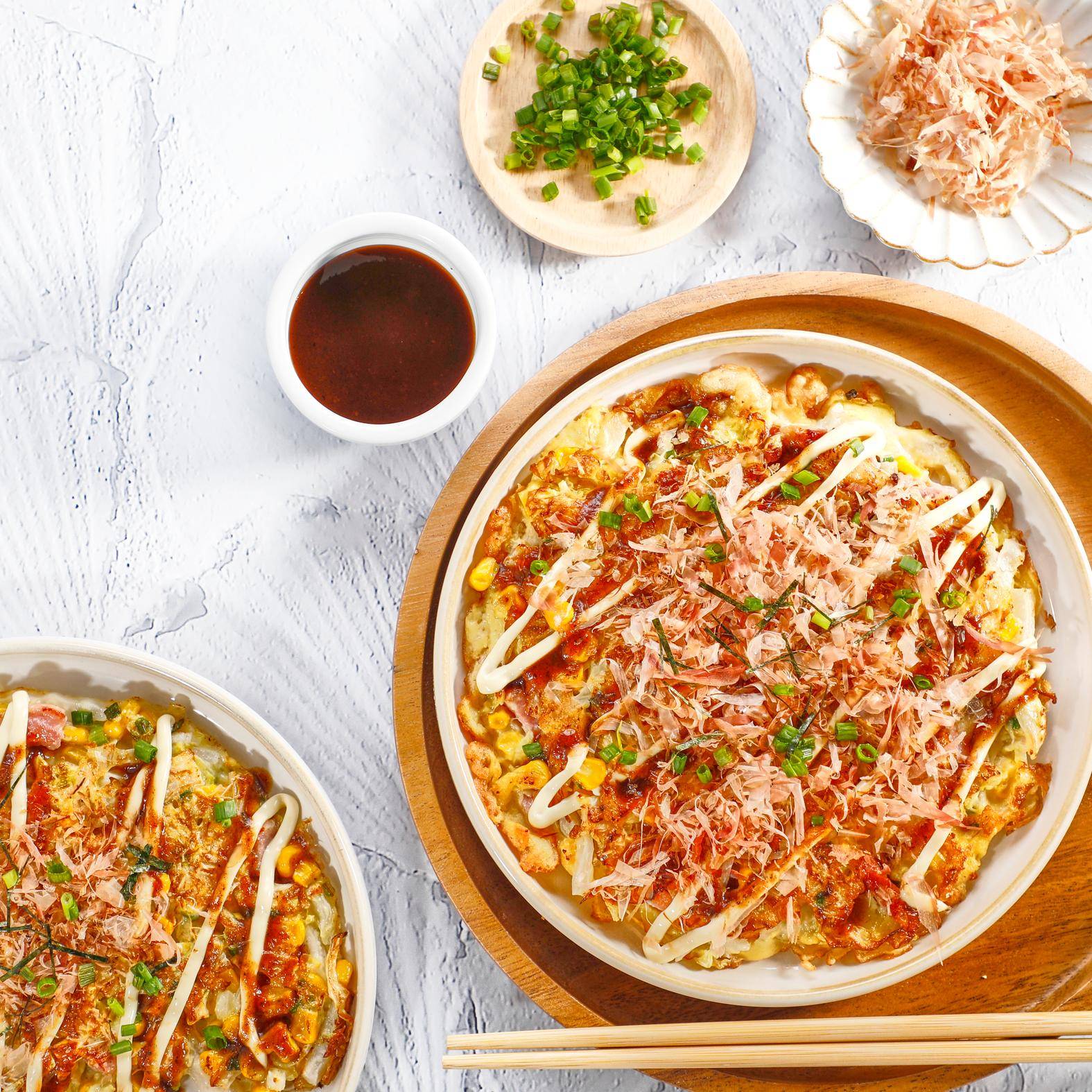 Okonomiyaki (pancake japonais salé) - Recette Poêles et Casseroles | Tefal