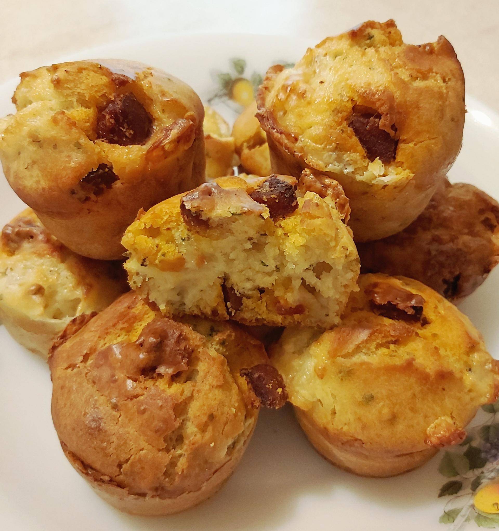 Muffins au Chorizo et Mozarella - Recette Cake Factory | Tefal