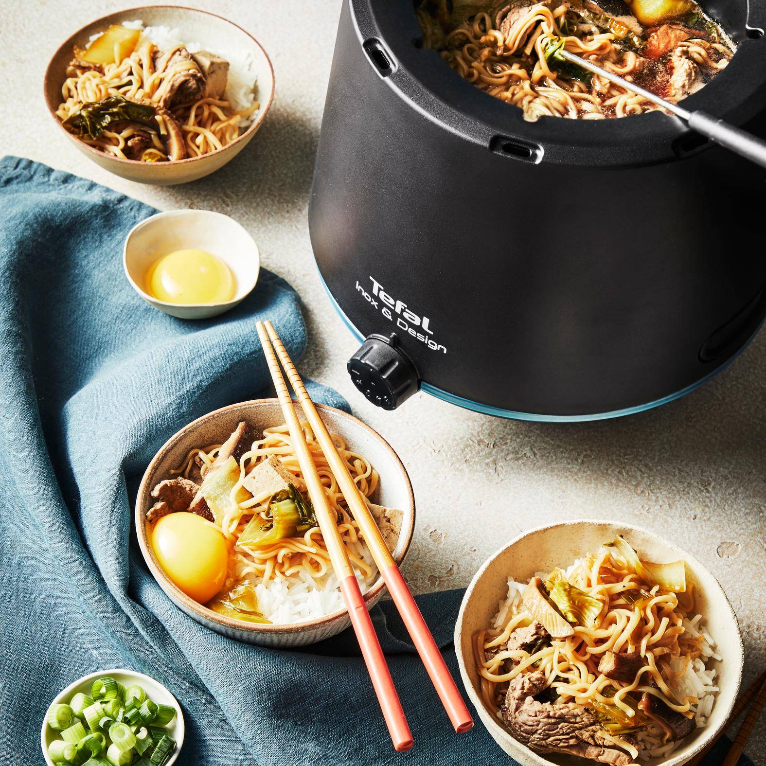 Fondue japonaise - Recette Raclettes fondues pierrades | Tefal