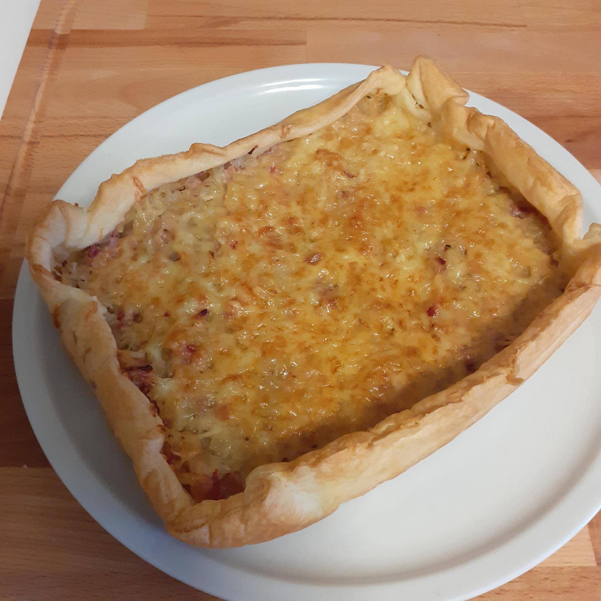 Tarte oignons lardons - Recette Cake Factory | Tefal