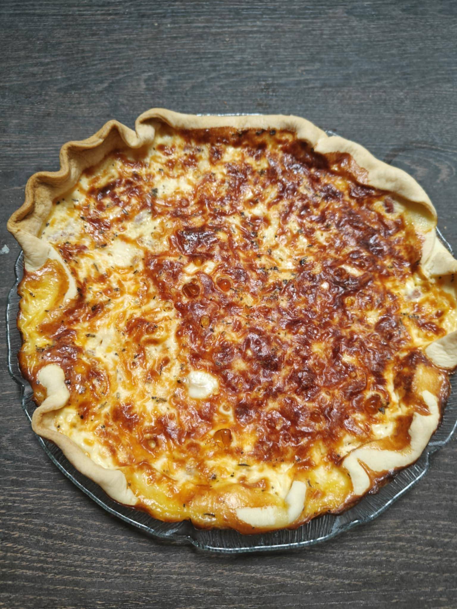 Quiche bacon cheddar râpé - Recette Cake Factory Infinity | Tefal