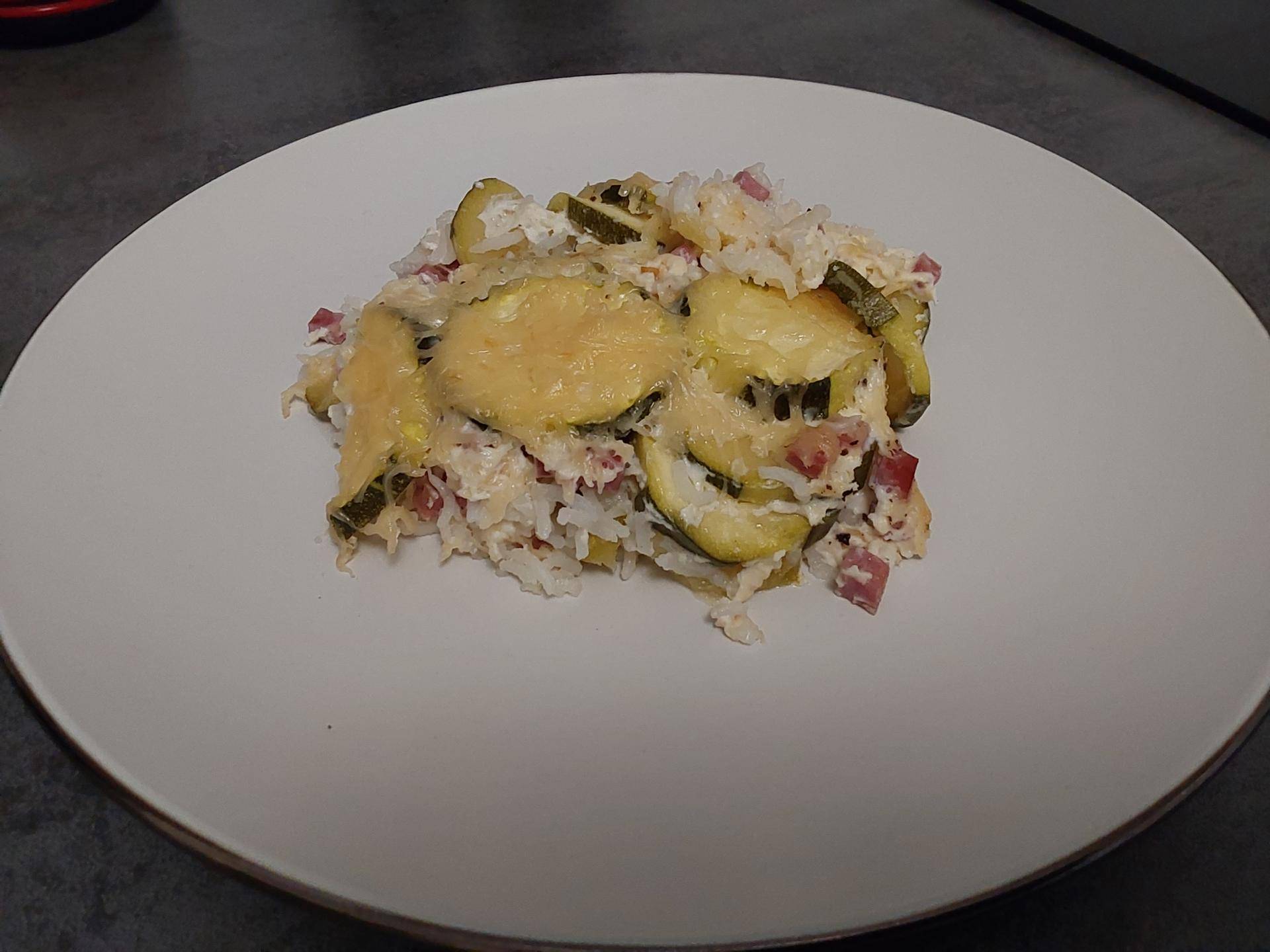 Gratin Riz Courgette - Recette Cake Factory Délices | Tefal