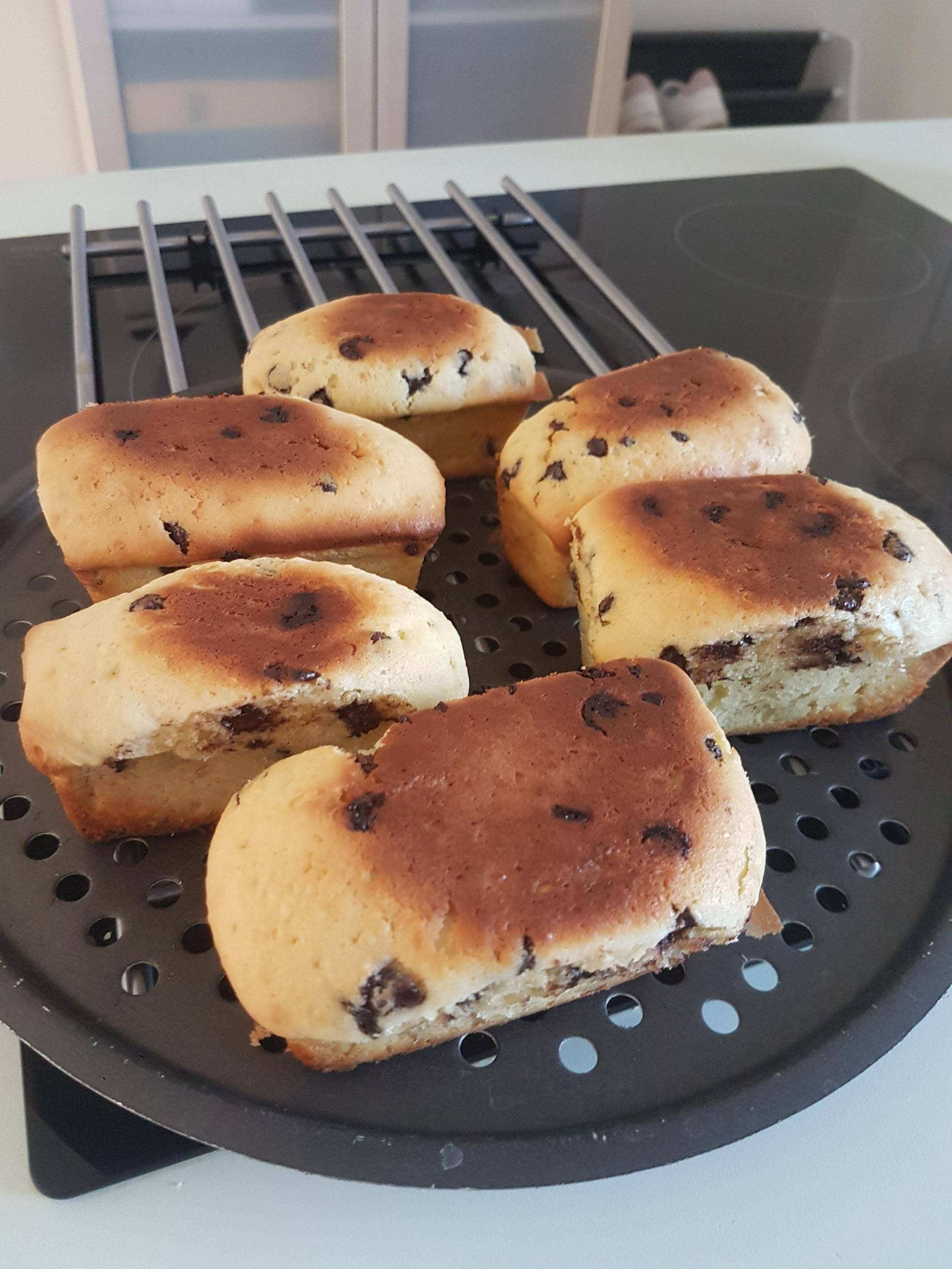 Cakes individuels mascarpone pépites de chocolat et noisette - Recette Cake Factory | Tefal