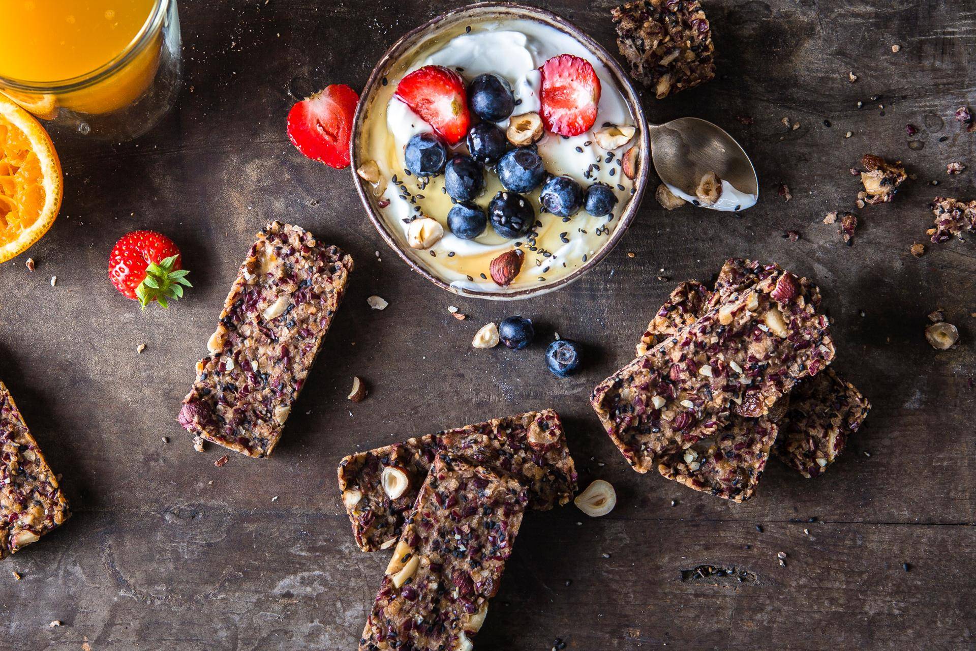 Barres de céréales à la banane et aux graines de chia - Recette Cake Factory | Tefal