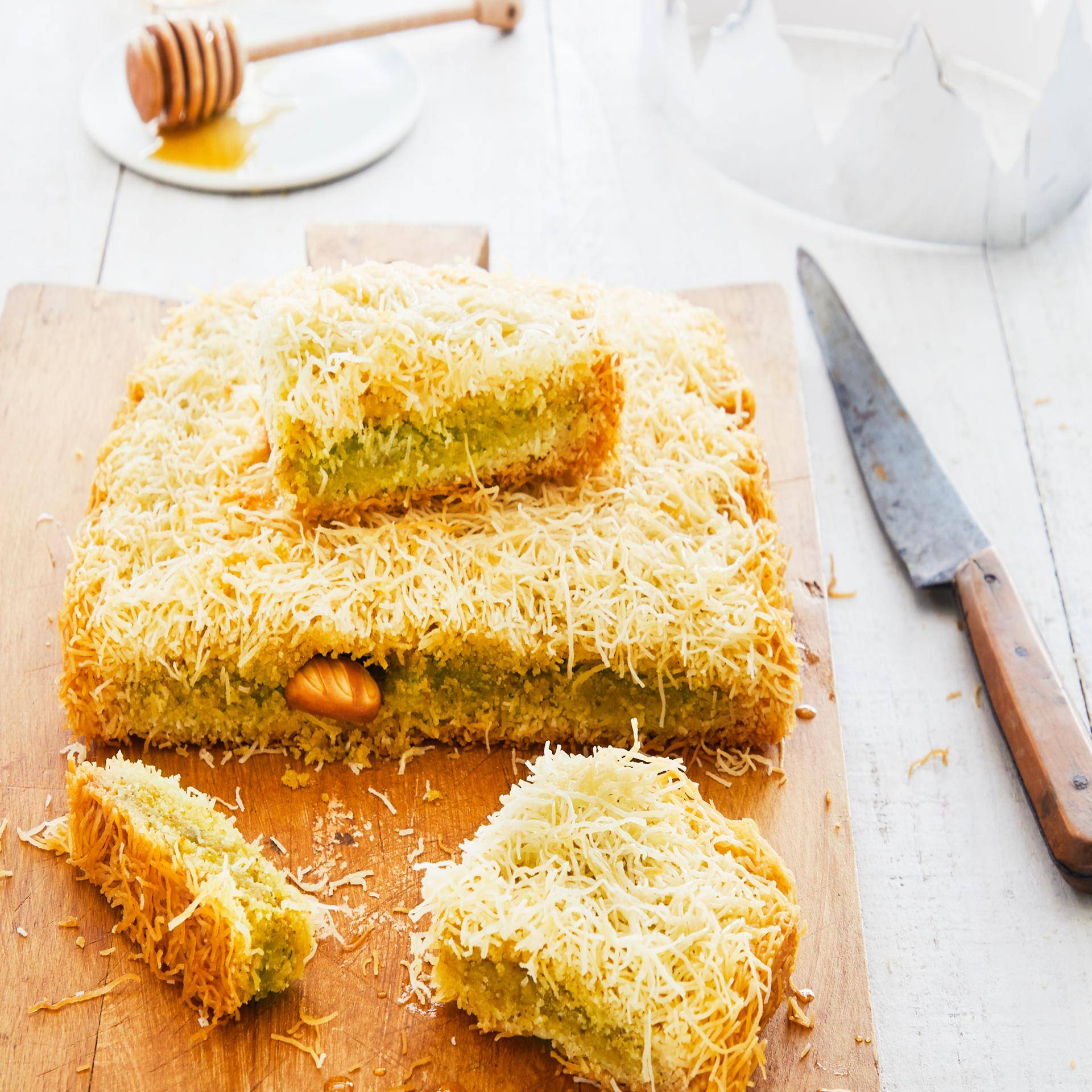 Galette kadaif amande-pistache - Recette Cake Factory | Tefal