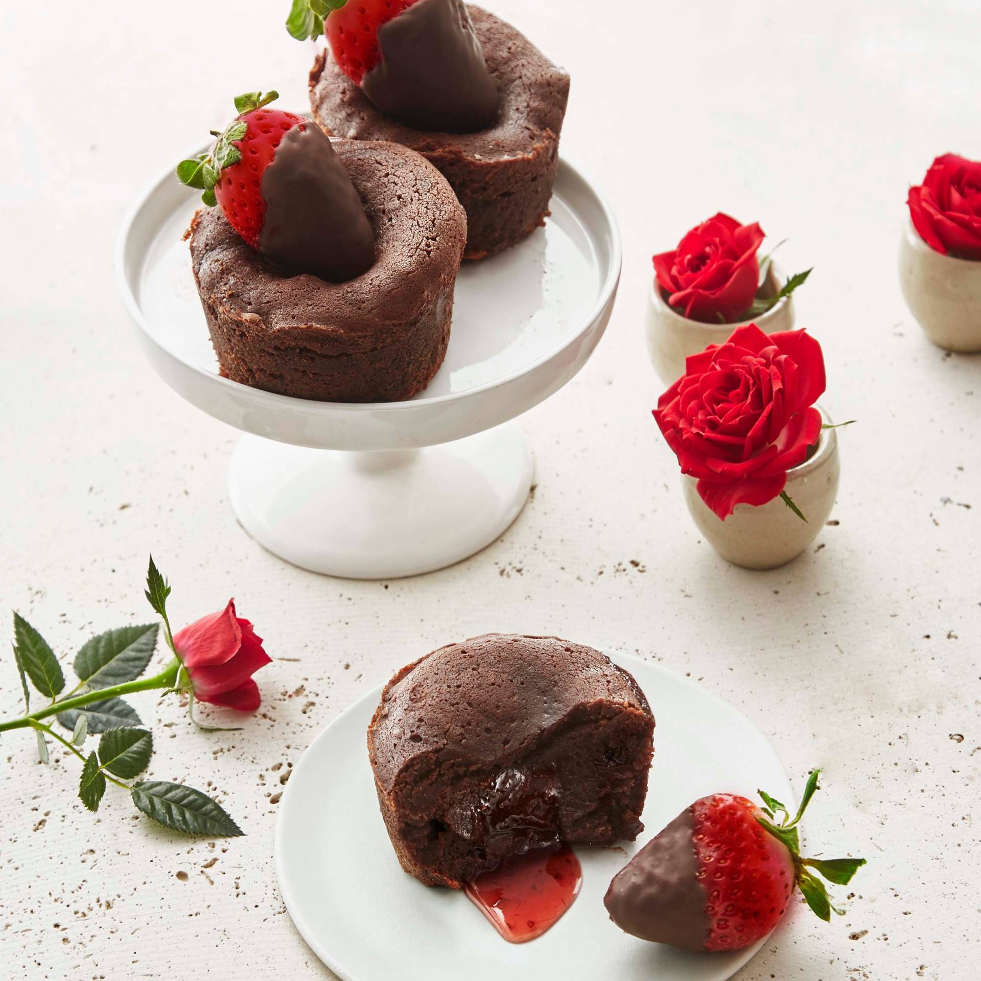 Cœurs fondants à la fraise - Recette Cake Factory | Tefal