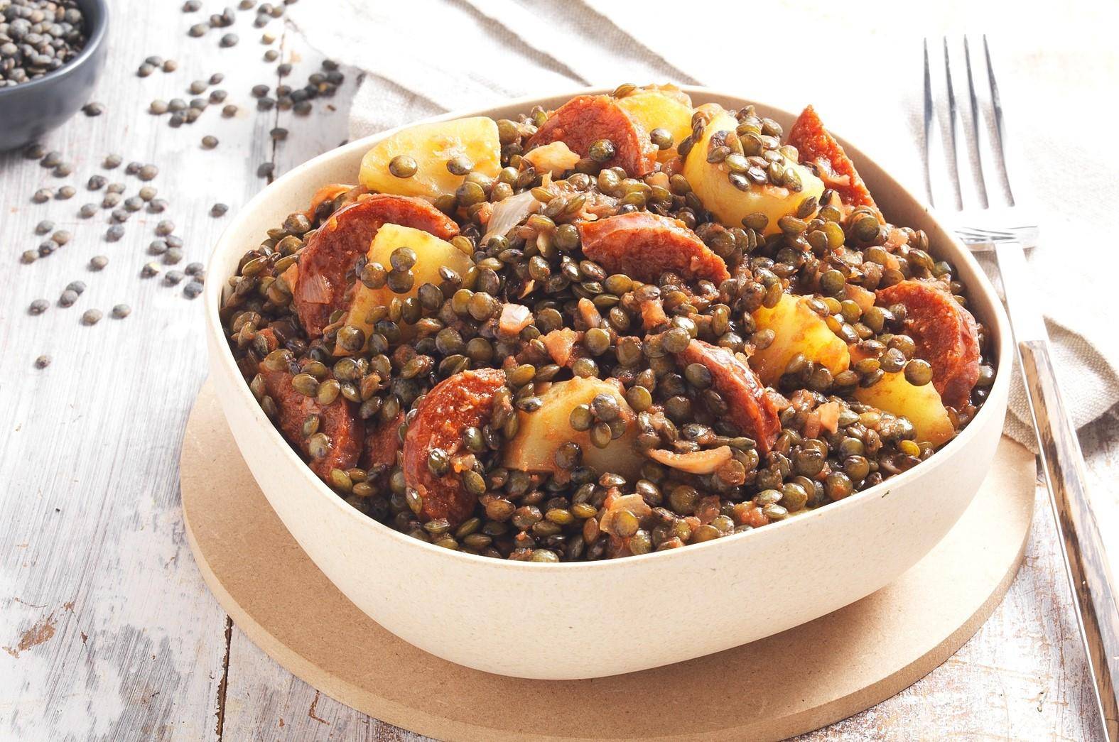 Lentilles aux légumes d'automne et chorizo - Recette undefined | Tefal