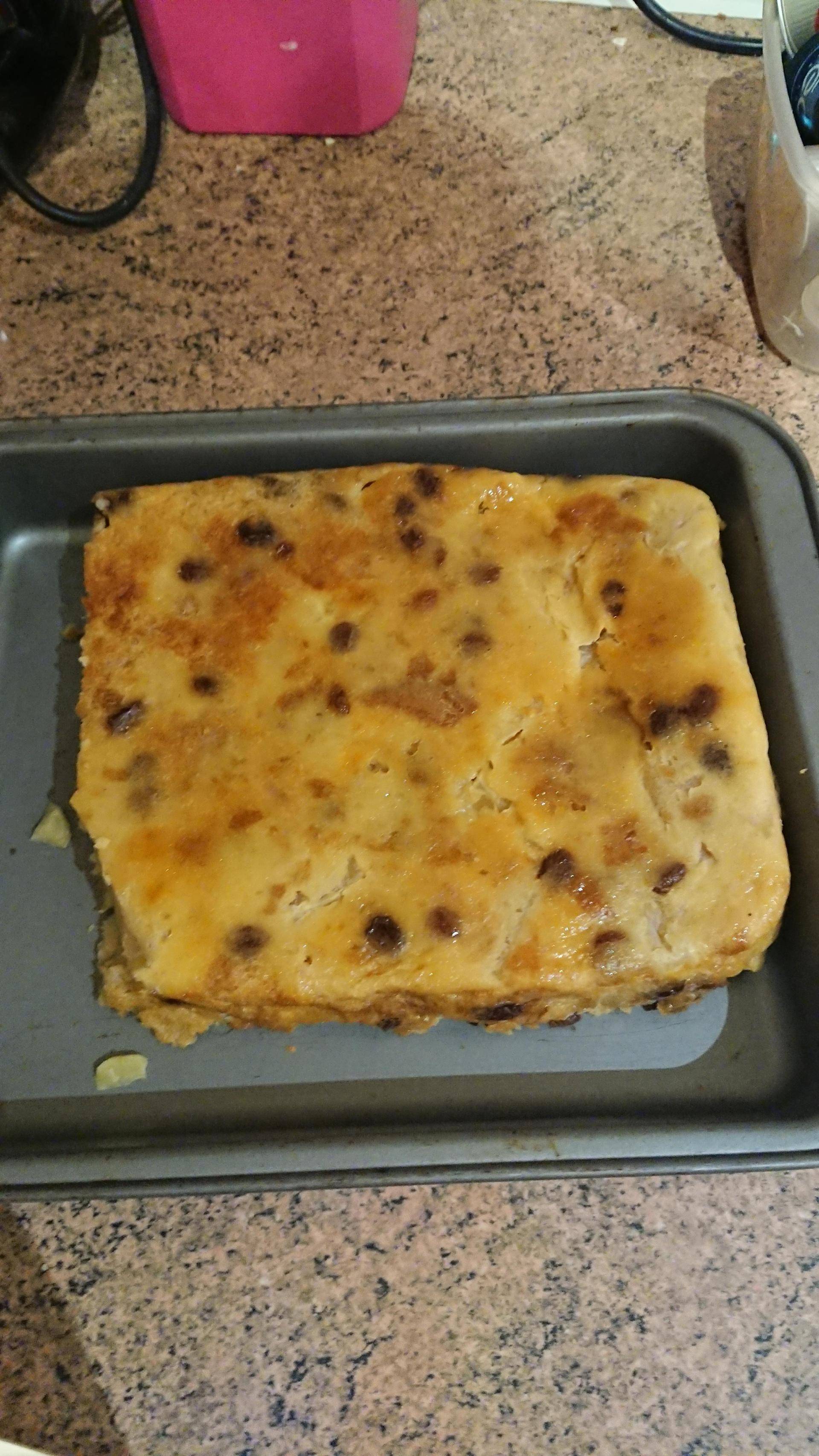 Pudding aux pommes et aux raisins - Recette Cake Factory | Tefal