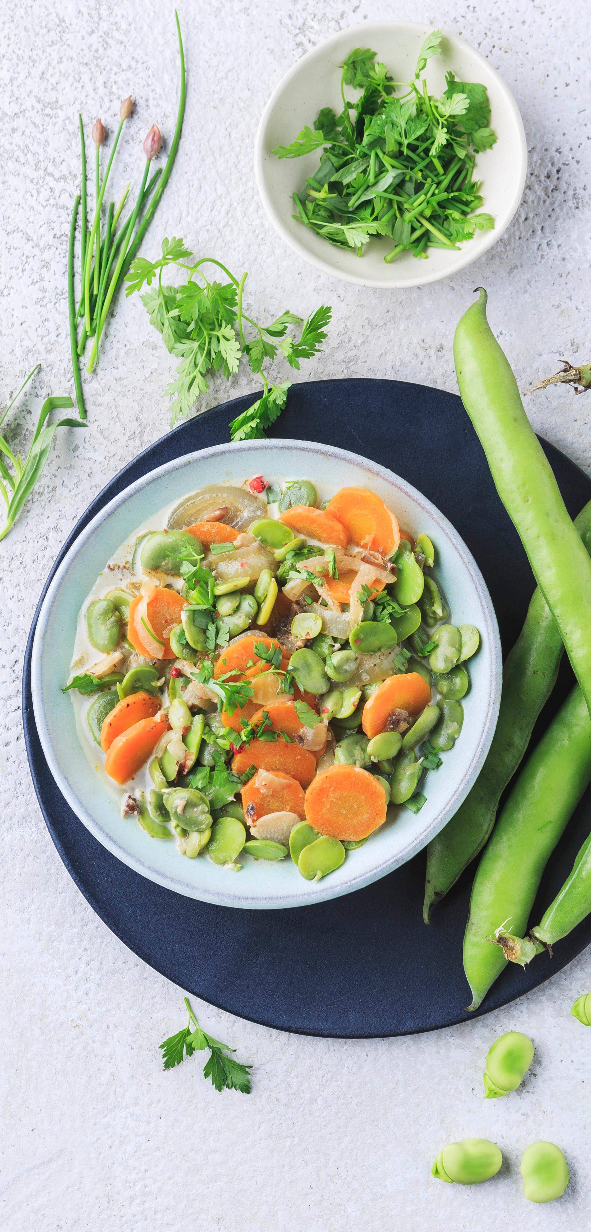 Fèves à la crème et aux anchois - Recette undefined | Tefal