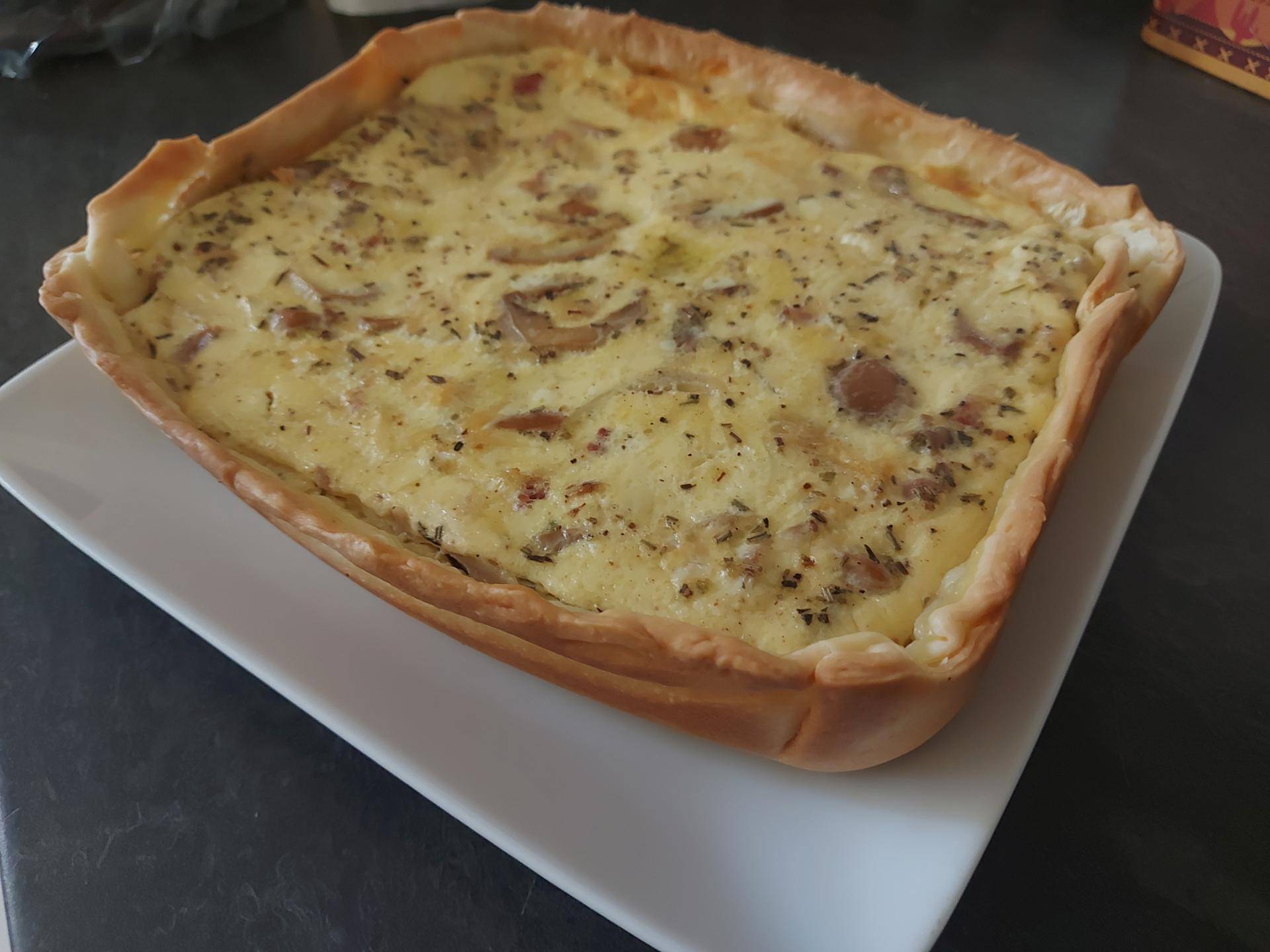 Quiche lardons champions - Recette Cake Factory | Tefal