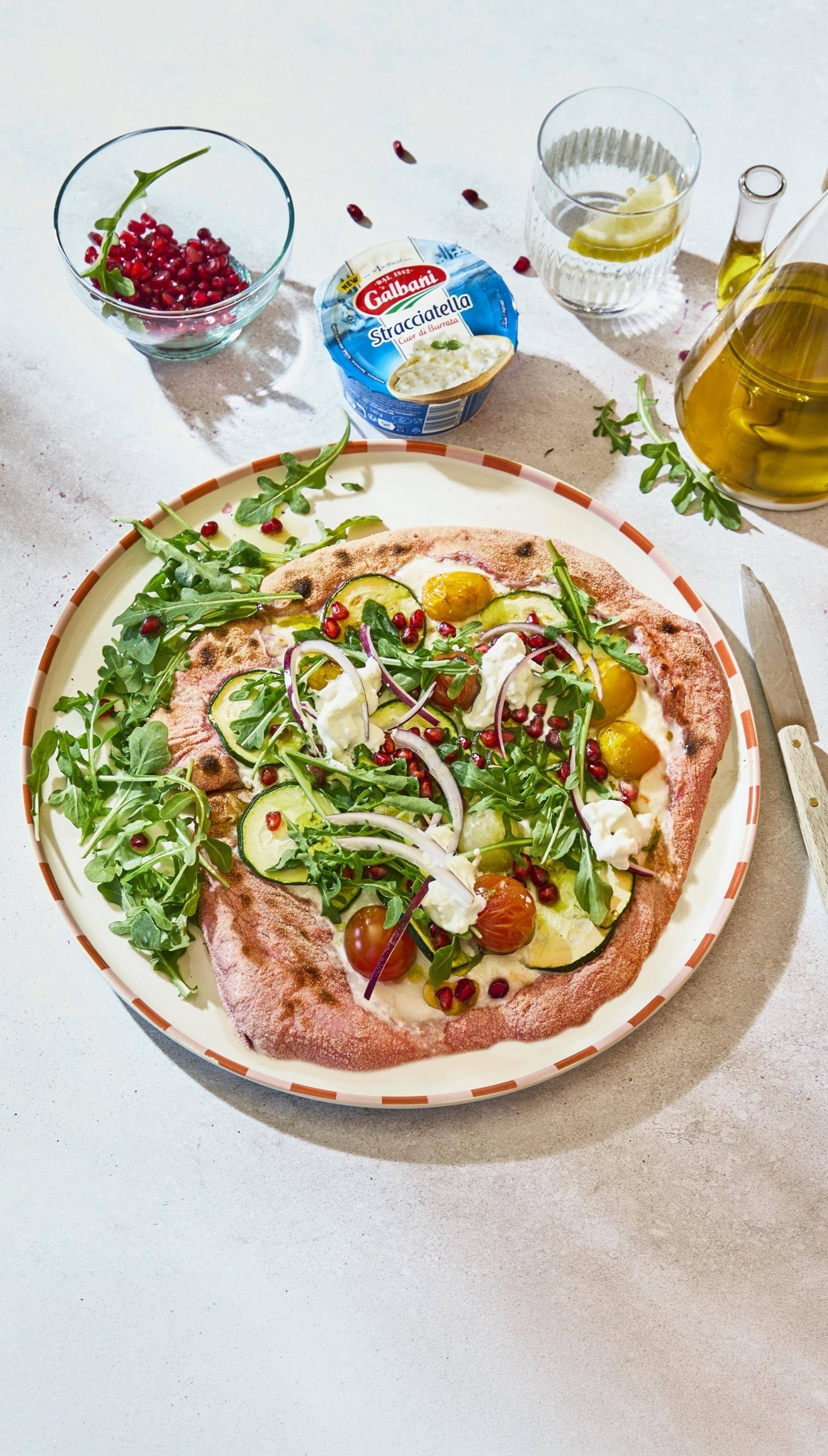 Pizza Stracciatella Galbani, Betterave & Pistache - Recette Pizza Pronto | Tefal