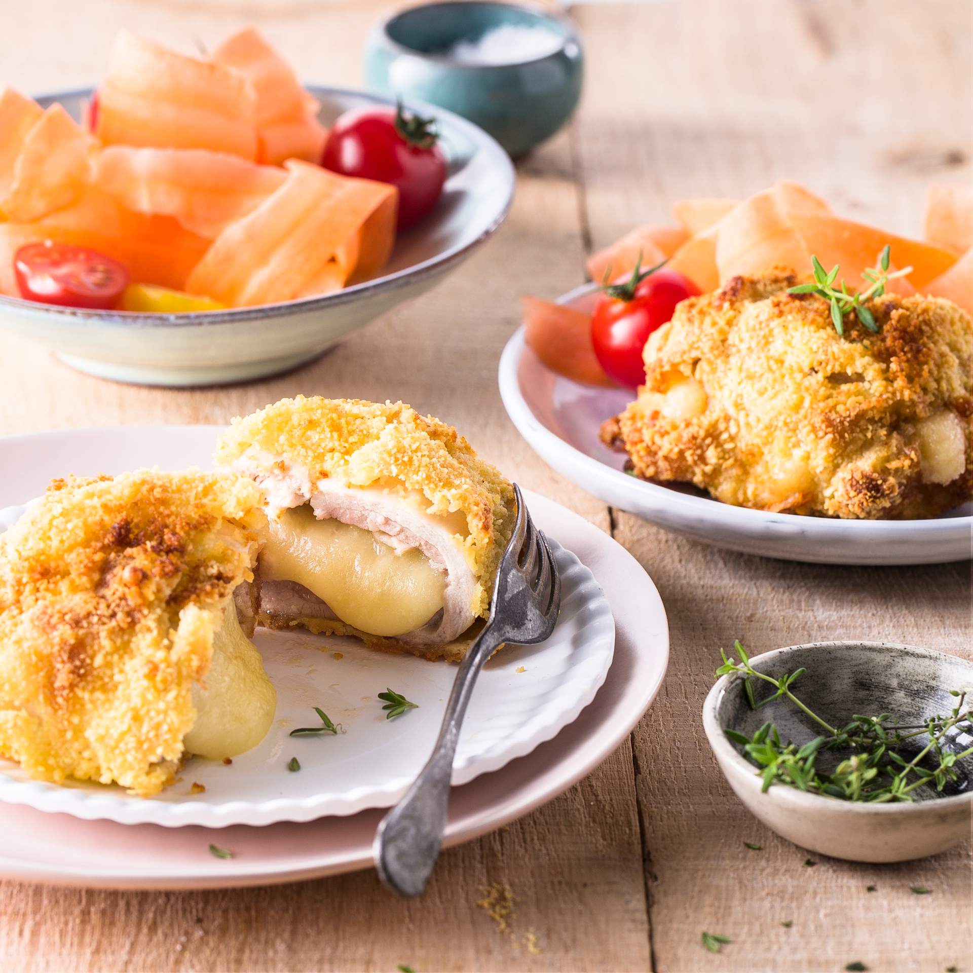 Cordons bleus vapeur au fromage - Recette undefined | Tefal