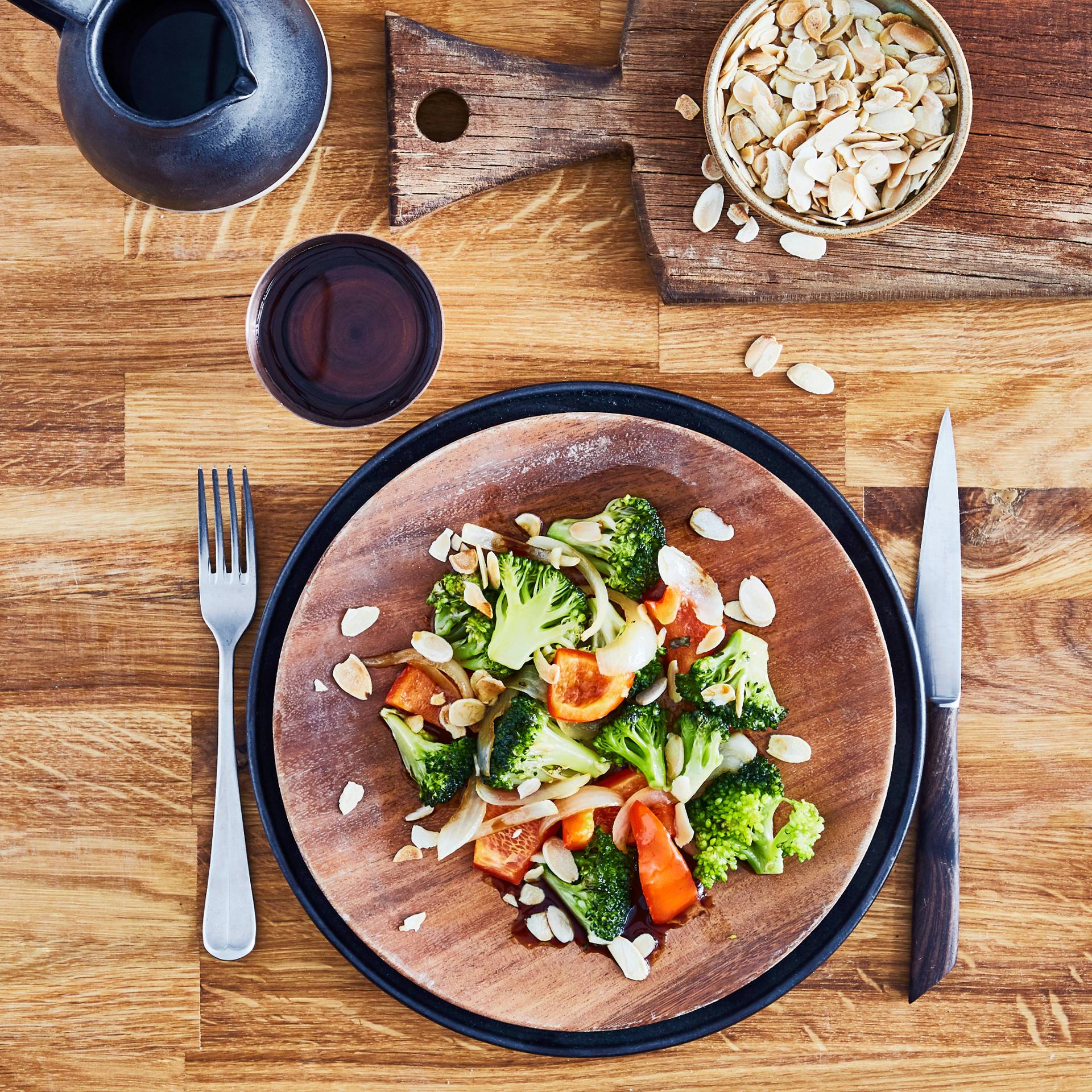Wok de légumes aux amandes - Recette Poêles et Casseroles | Tefal