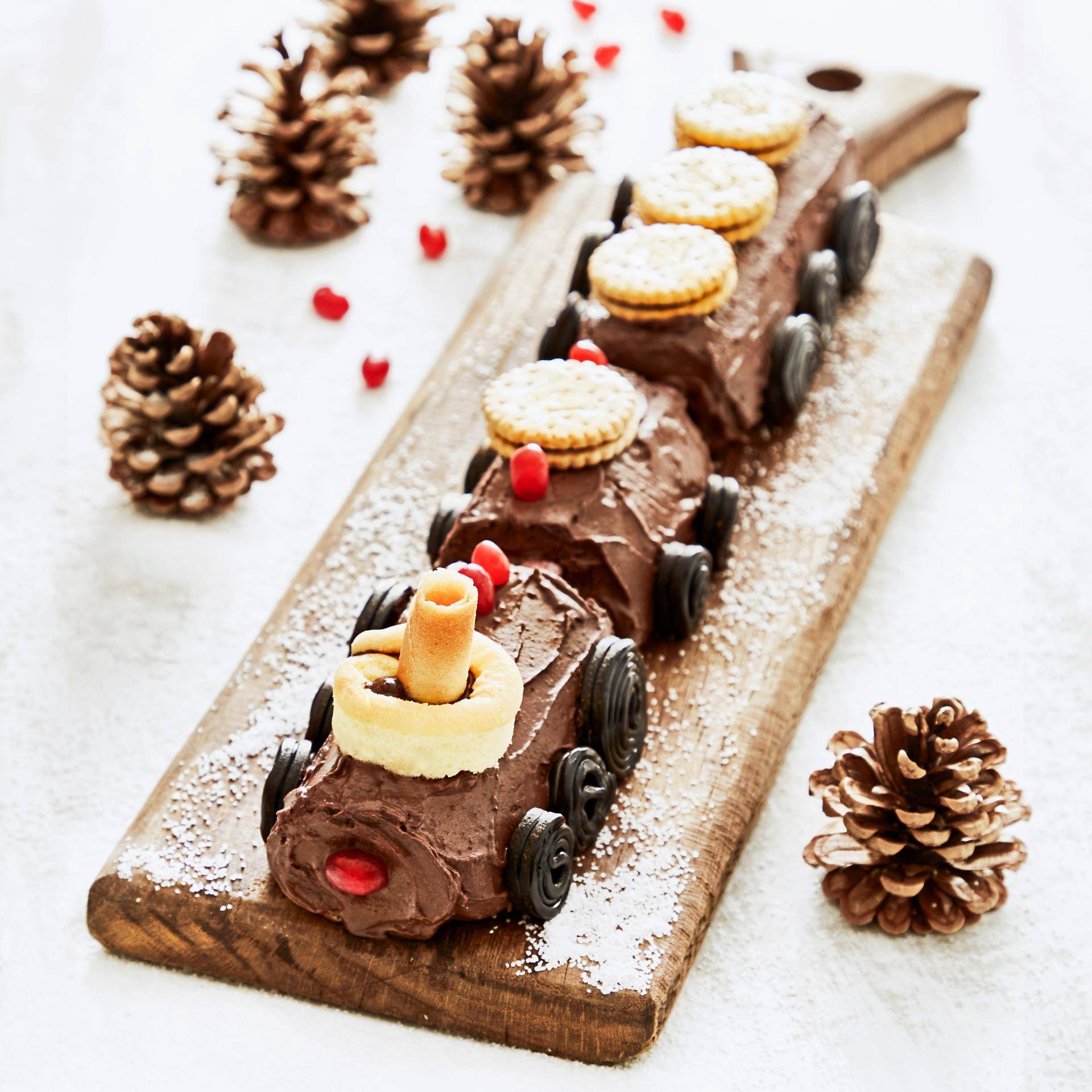 Bûche petit train - Recette Cake Factory | Tefal
