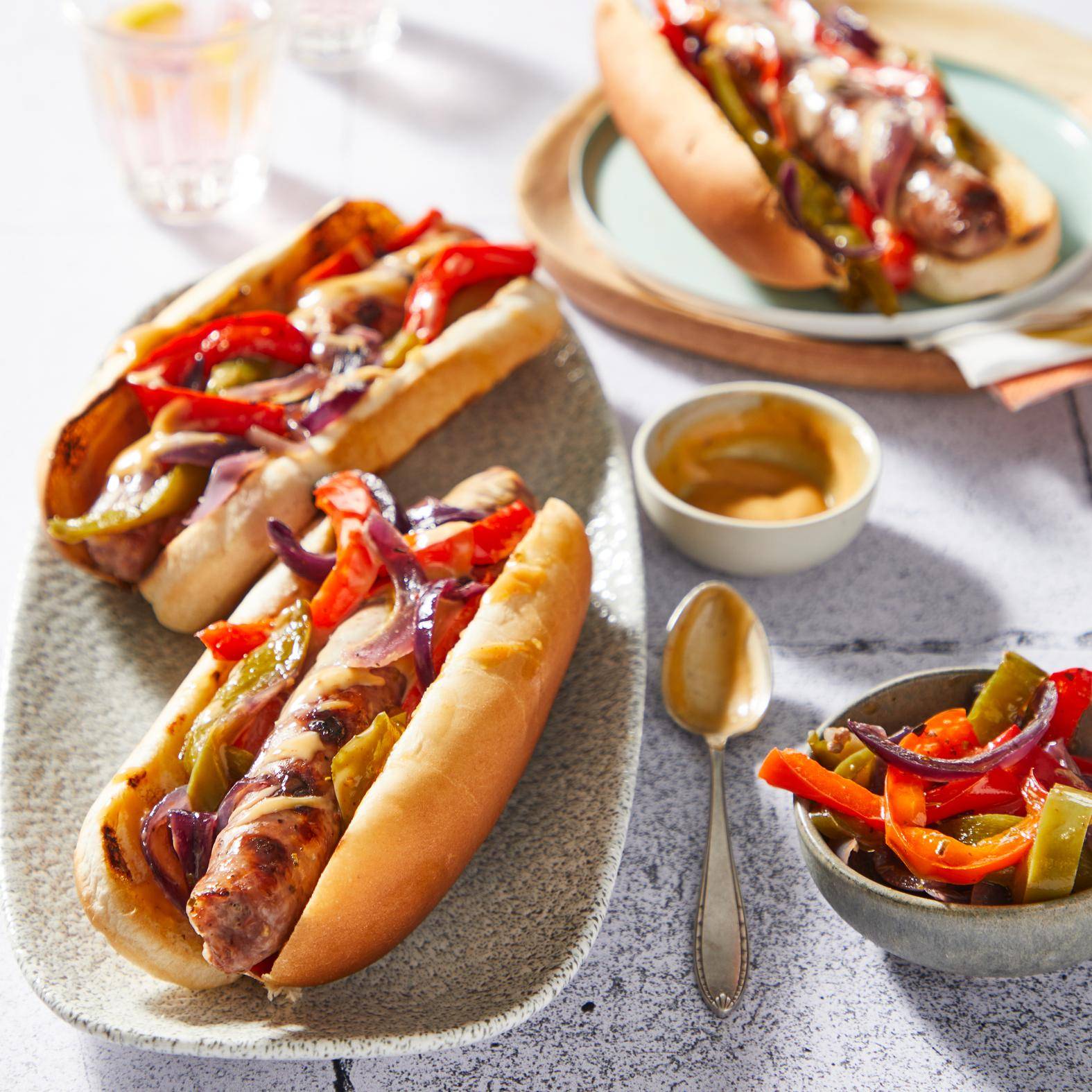 Sandwichs aux saucisses et légumes - Recette OptiGrill 2in1 | Tefal