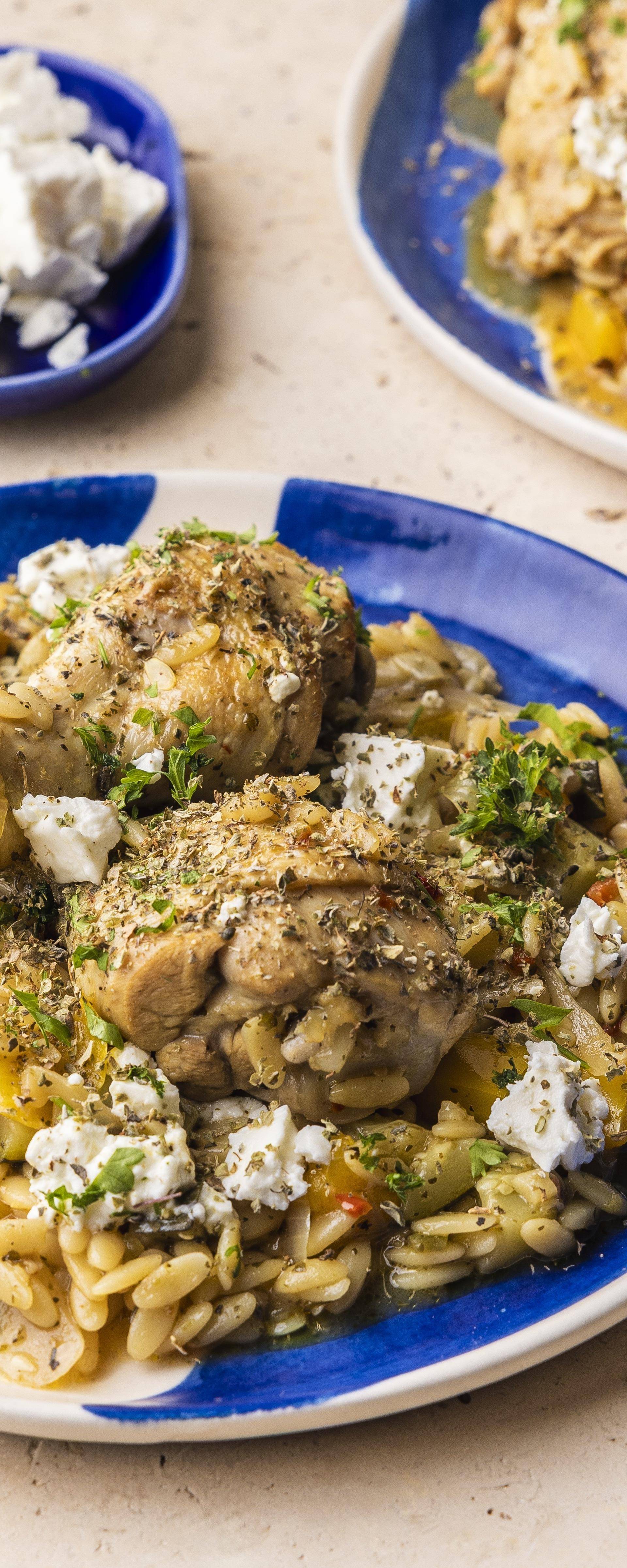 One pot poulet au citron et orzo à la grecque - Recette Poêles et Casseroles | Tefal