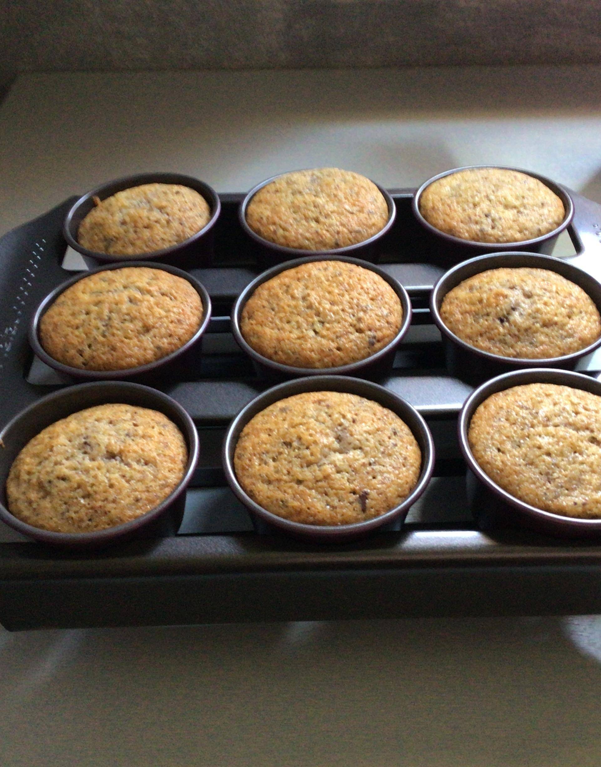 Muffins aux noix et au cœur chocolat - Recette Cake Factory | Tefal