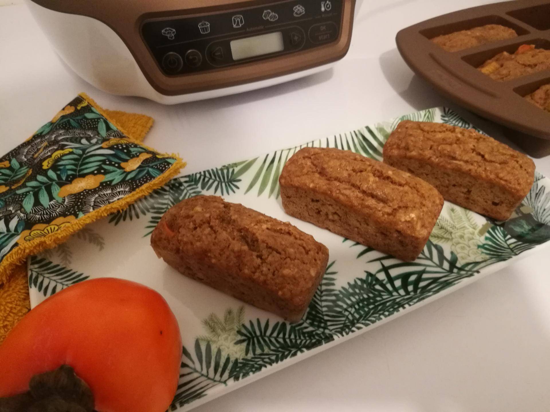 Vegan Banana Bread à l'okara et kaki - Recette Cake Factory | Tefal