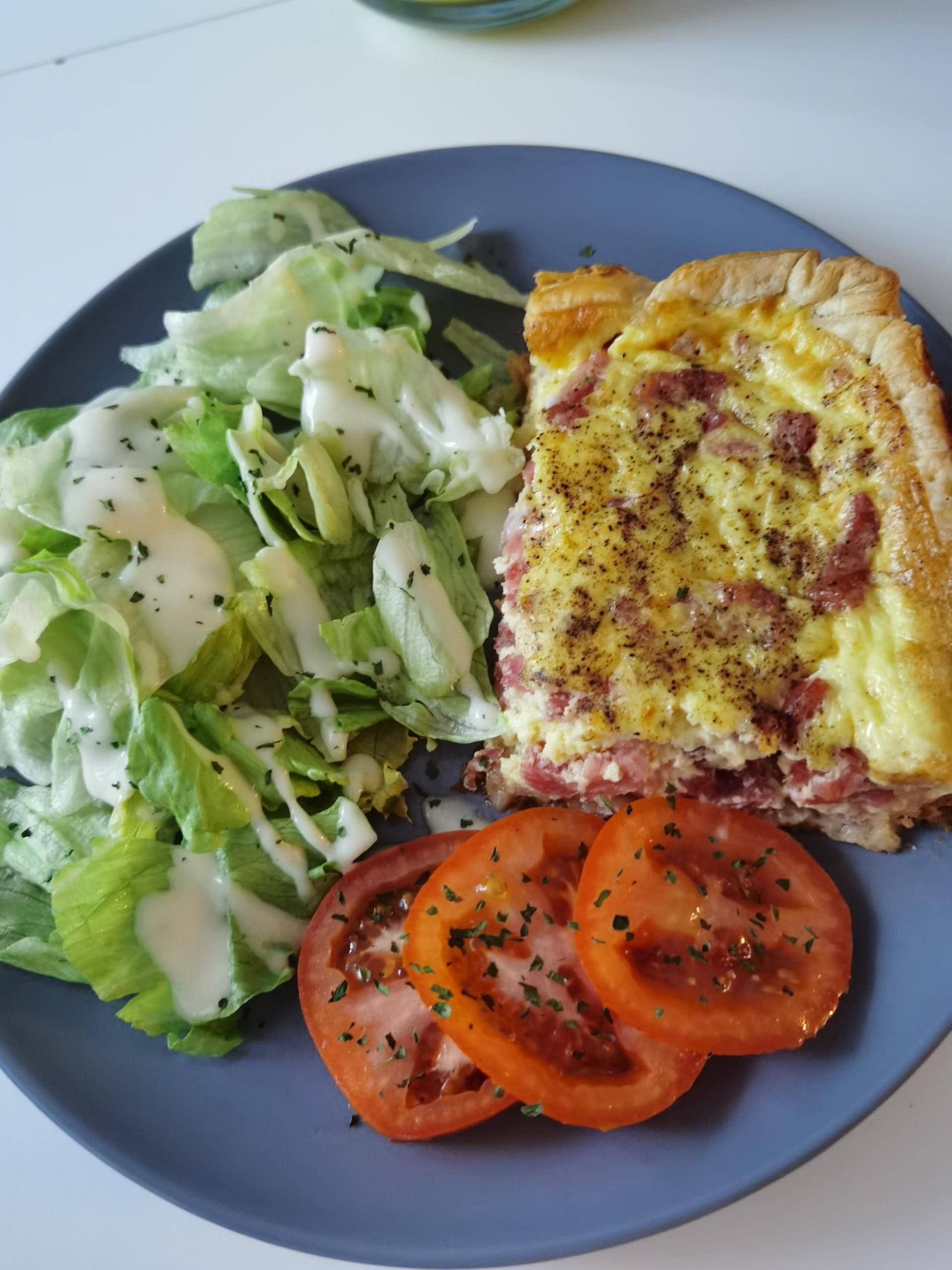 Quiche lardons hallal - Parmesan. - Recette Cake Factory Délices | Tefal